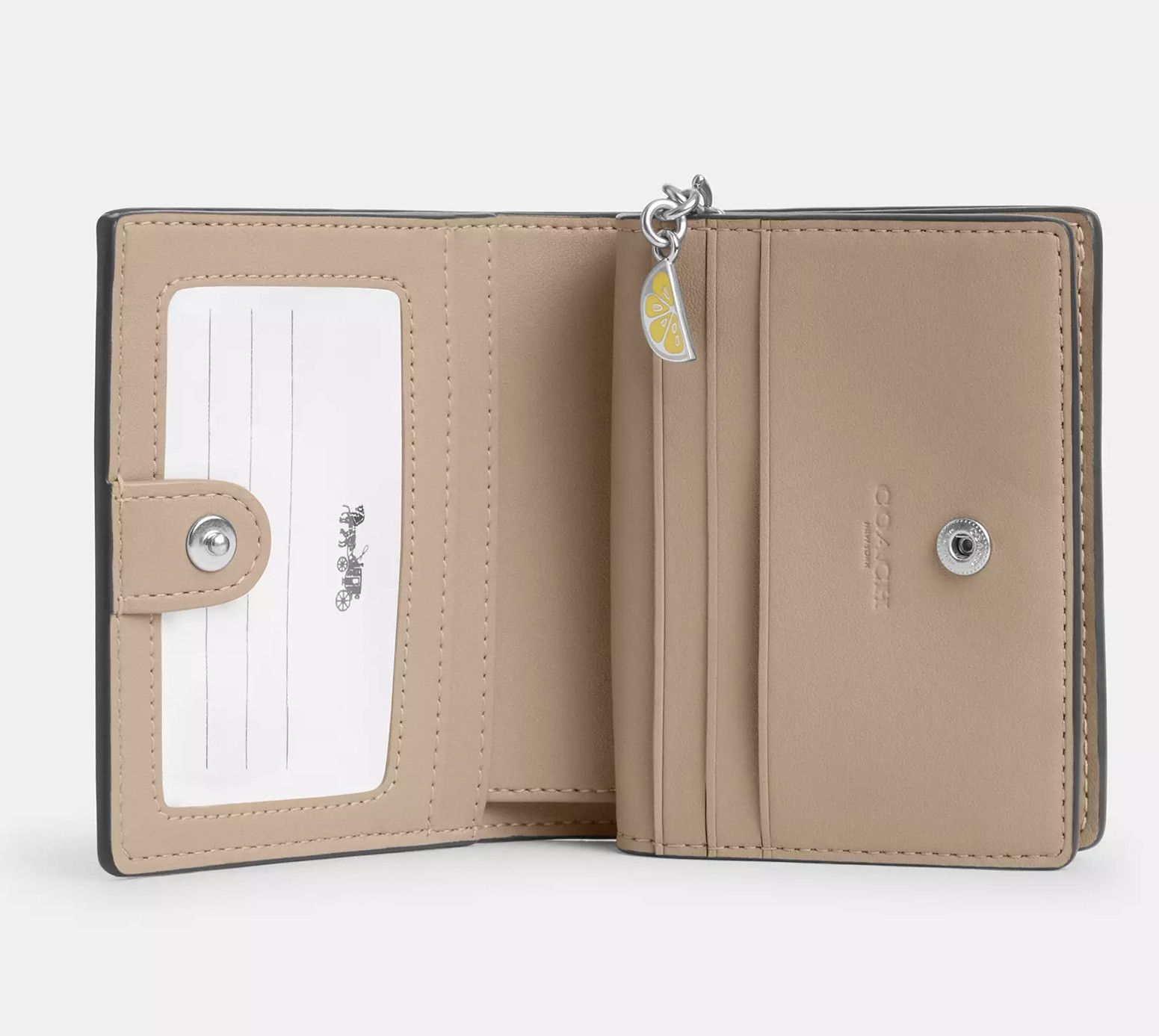 Coach Snap Wallet With Lemon Print CAP19 Size ONE SIZE - 6 Thumbnail