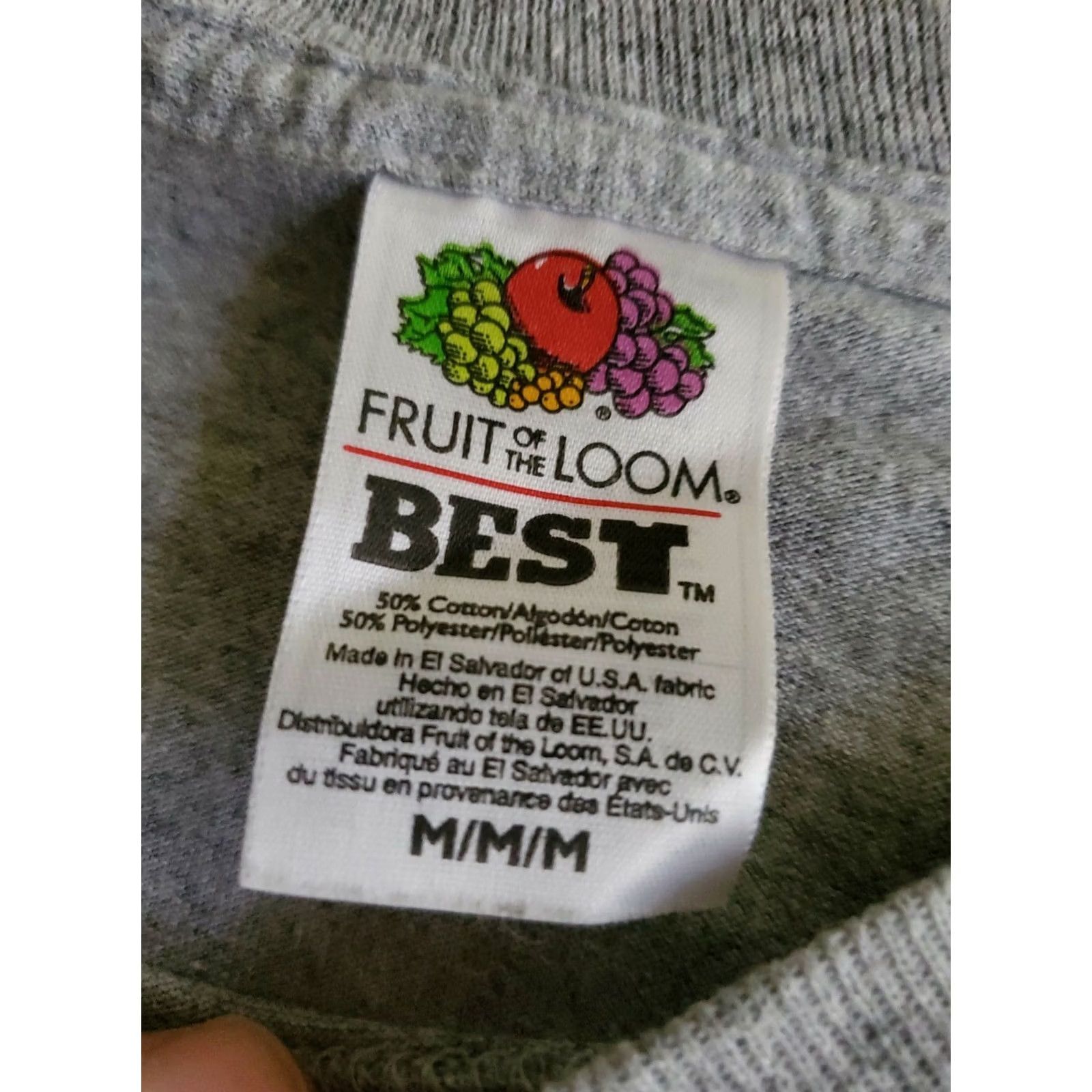 Fruit Of The Loom Fruit of the Loom Come To Alcatraz Summer Camp T-Shirt Unisex Adults M Gray Crew Neck Short Sleeve 100% Cotton Size US M / EU 48-50 / 2 - 5 Thumbnail