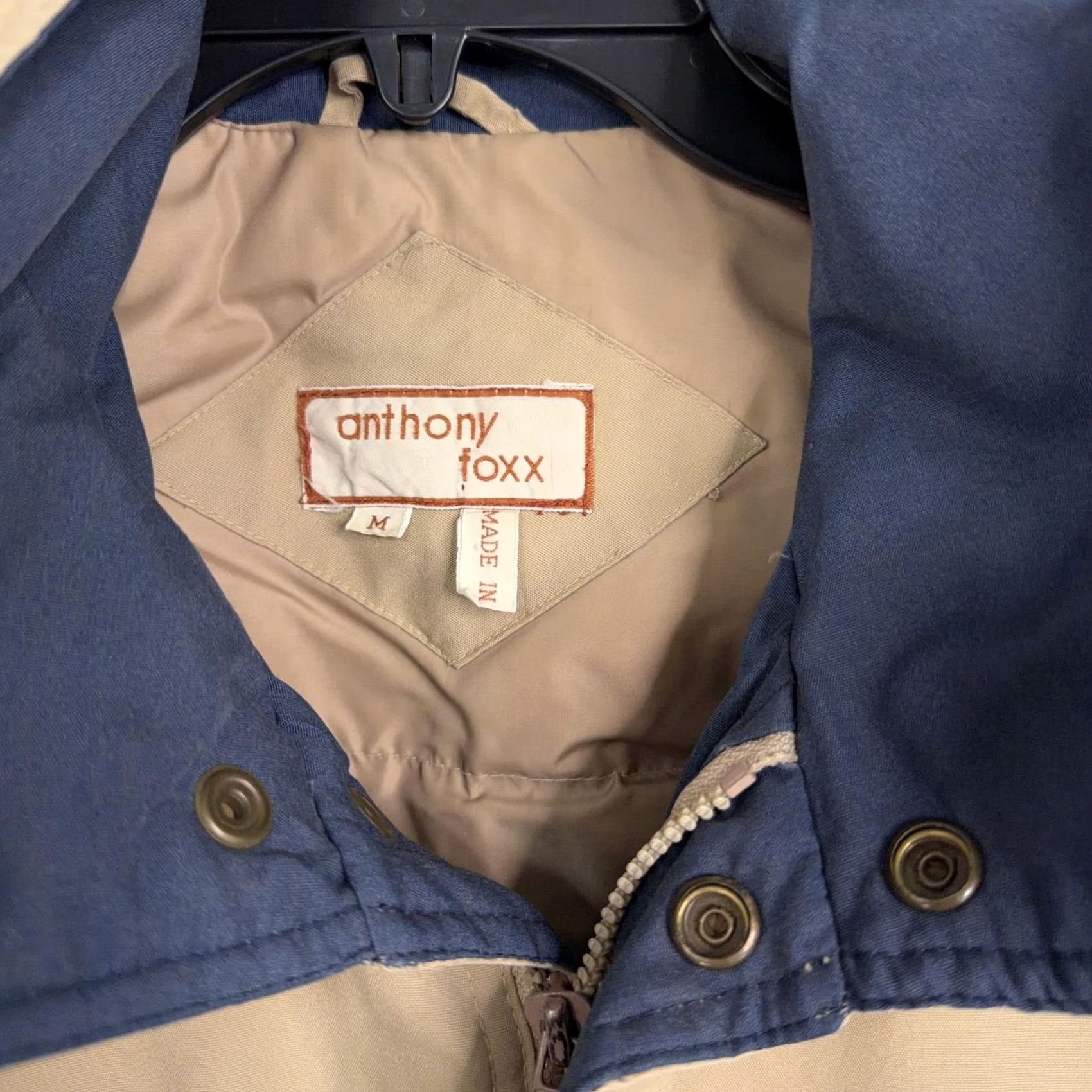 Vintage VINTAGE Anthony Foxx Jacket Mens Medium Beige Down Bomber Striped Puffer Coat Size US M / EU 48-50 / 2 - 7 Thumbnail