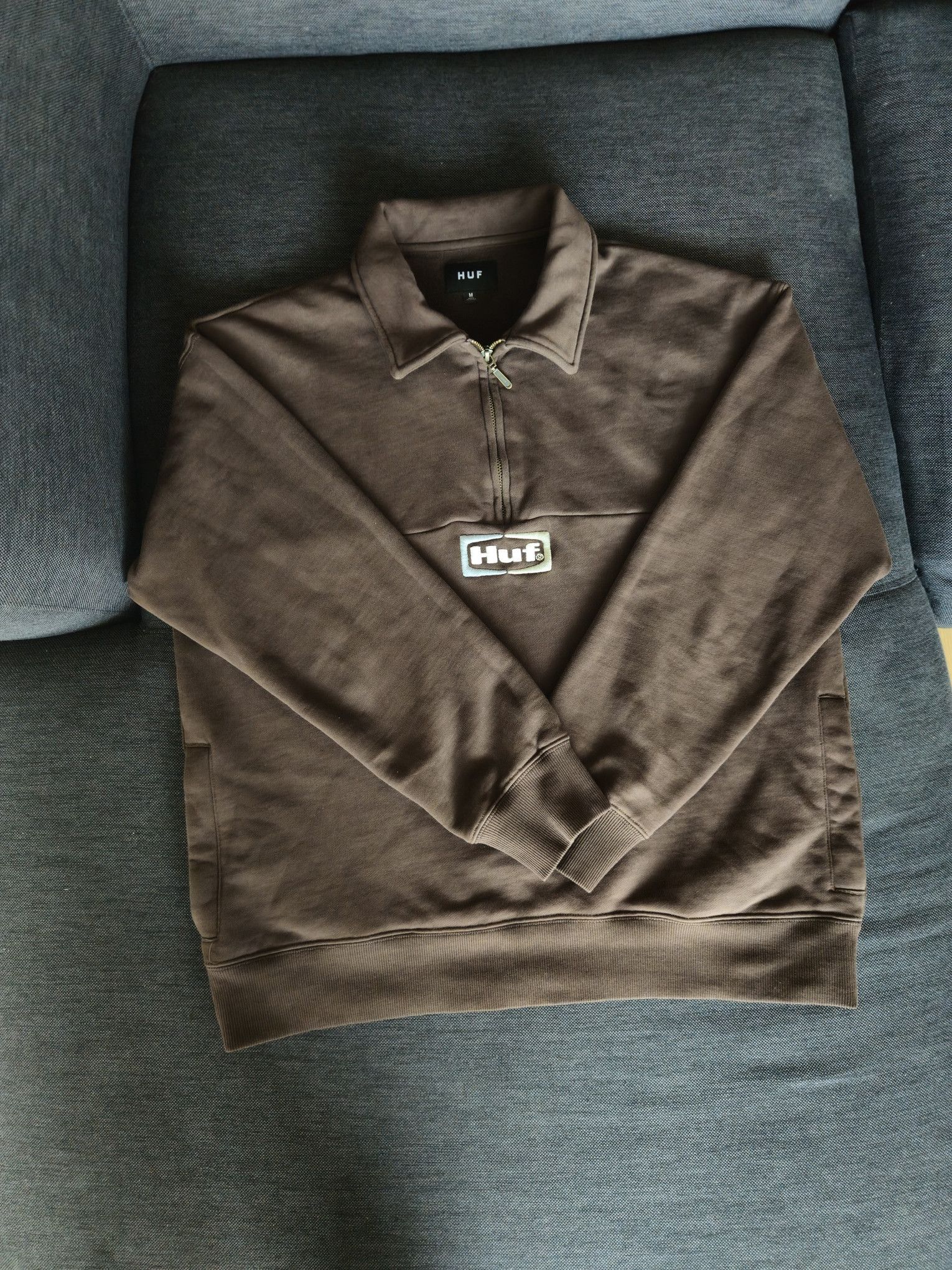 Huf HUF Slate Quarter Zip 1/4 Size US M / EU 48-50 / 2 - 1 Thumbnail