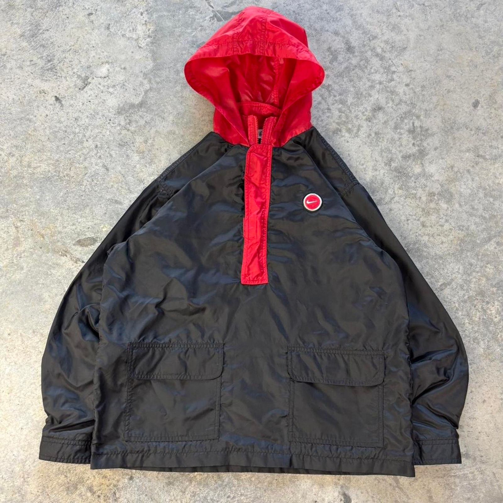 Nike × Vintage 90s Nike Pullover Jacket Embroidered Streetwear Size US S / EU 44-46 / 1 - 1 Thumbnail