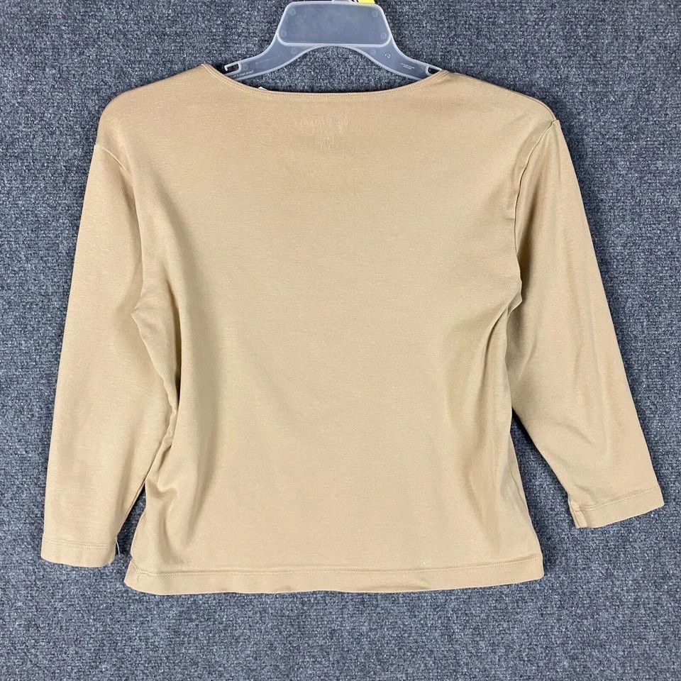 Chicos Chico's Top Women's Size 2 Long Sleeve Cotton Adults Casual Size XS / US 0-2 / IT 36-38 - 5 Thumbnail