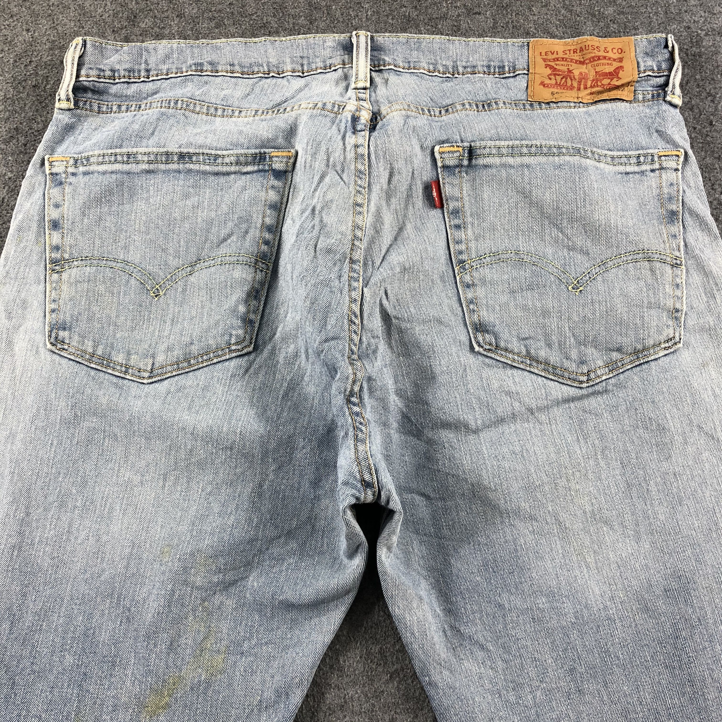 Levi's 90s Vintage Blue Wash Levis 505 Jeans-J2640 Size US 35 - 4 Thumbnail