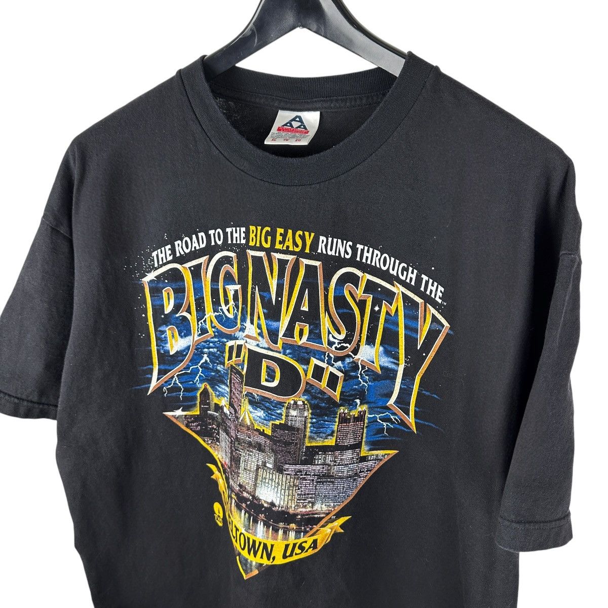 Vintage Vintage 90s Pittsburgh Steelers Big Nasty D Shirt Size US XL / EU 56 / 4 - 6 Thumbnail