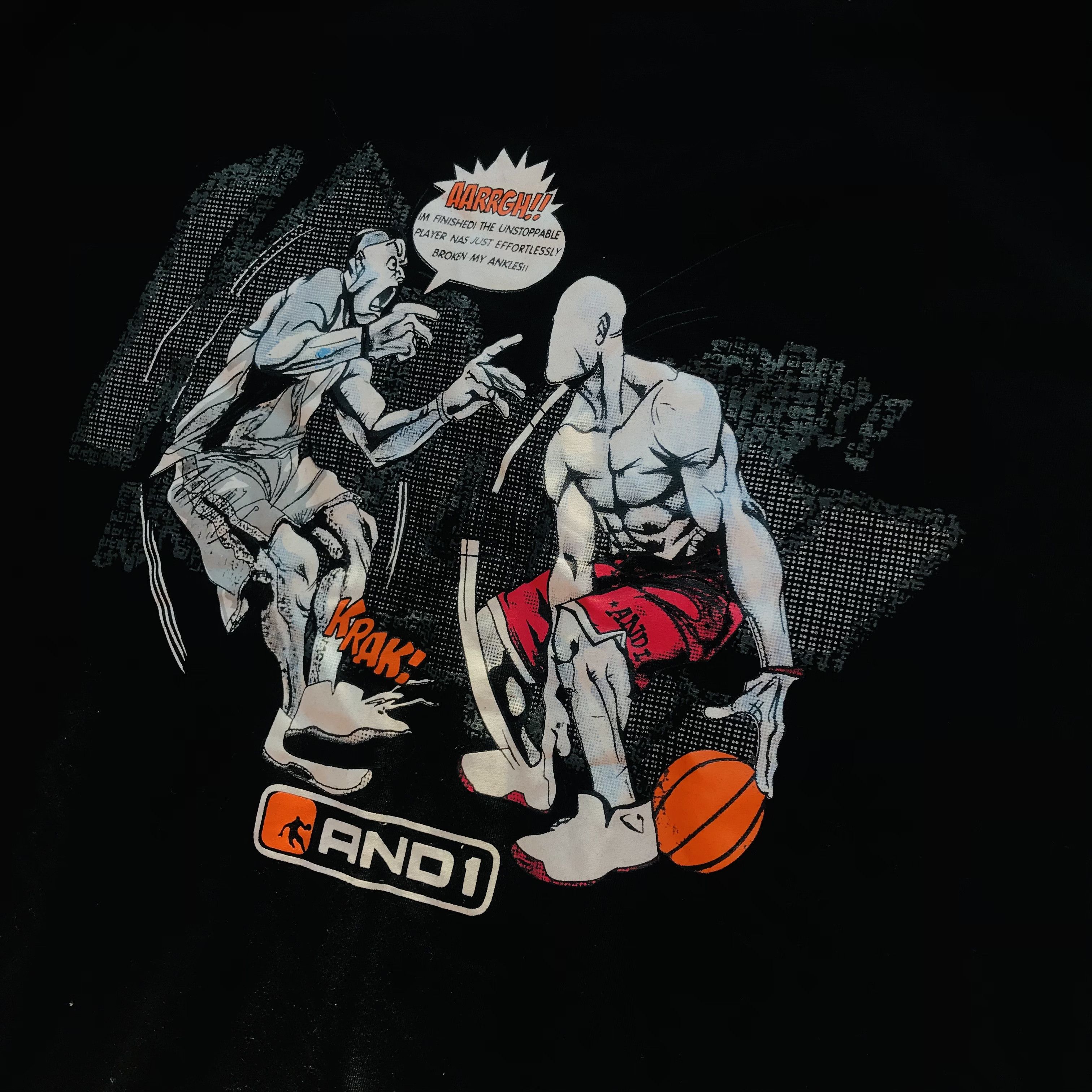 Vintage And1 Graphic Tee Size US XL / EU 56 / 4 - 2 Thumbnail