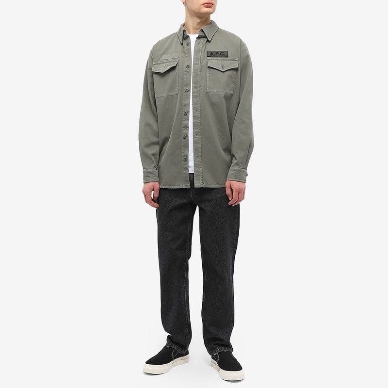 A.P.C. A.P.C. Khaki Mainline Shirt - Military Fatigue Inspired Size US M / EU 48-50 / 2 - 3 Thumbnail