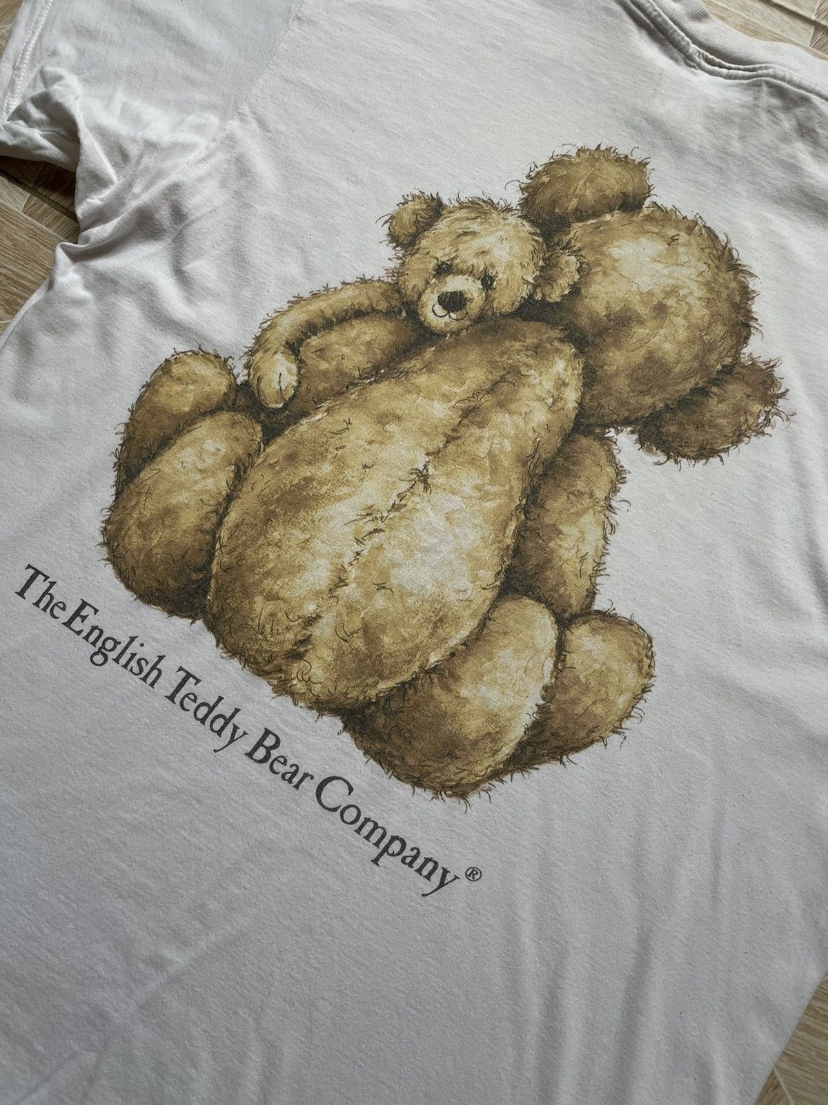 Designer × Vintage Vintage 90s Retro The English Teddy Bear Company White Tee Size US XL / EU 56 / 4 - 5 Thumbnail