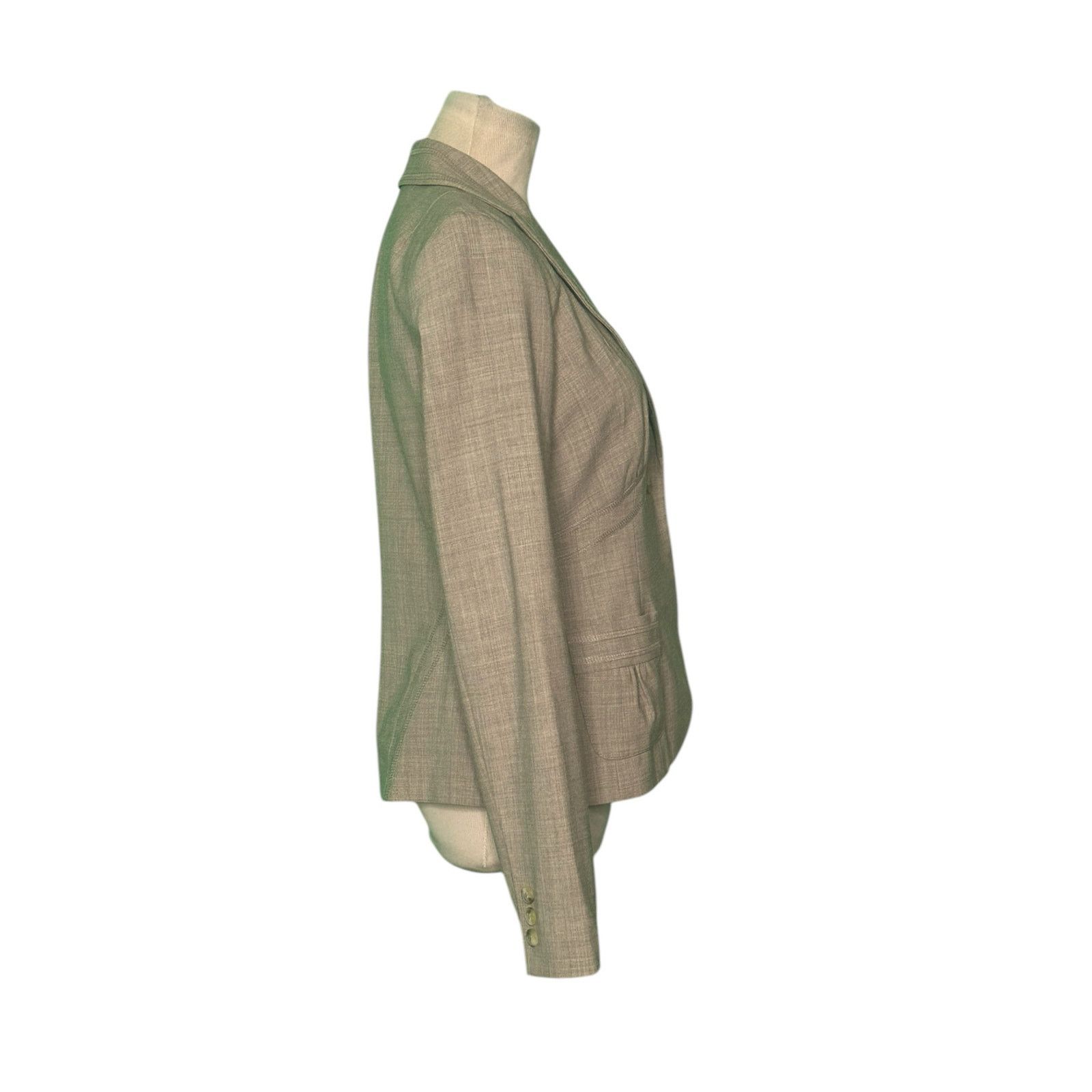 Laundry by Shelli Segal Laundry by Shelly Segal beige one button blazer size 6 Size M / US 6-8 / IT 42-44 - 8 Thumbnail