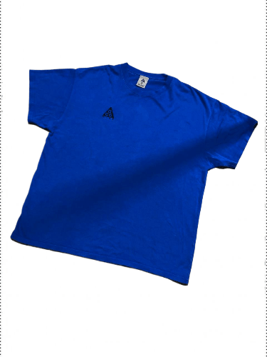 Nike ACG Vintage Nike ACG Blue Short Sleeve T-Shirt Size XL Size US XL / EU 56 / 4 - 1 Thumbnail