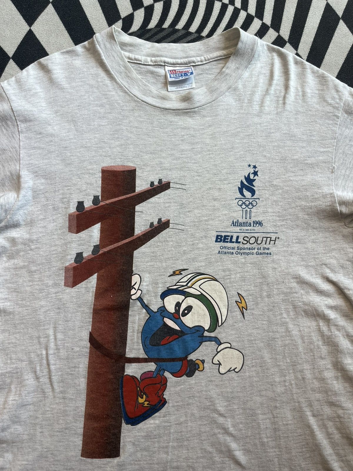 USA Olympics Vintage Atlanta Olympic Games 1996’s BELL SOUTH Tshirt Size US M / EU 48-50 / 2 - 5 Thumbnail