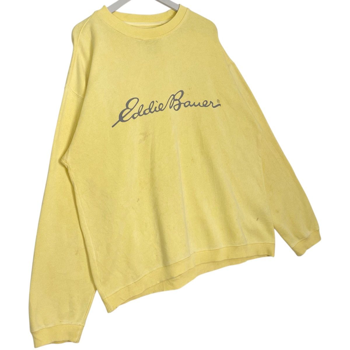 Vintage Vintage Ebtek Eddie Bauer Sweatshirt Yellow Big Logo Size L Size US L / EU 52-54 / 3 - 3 Thumbnail