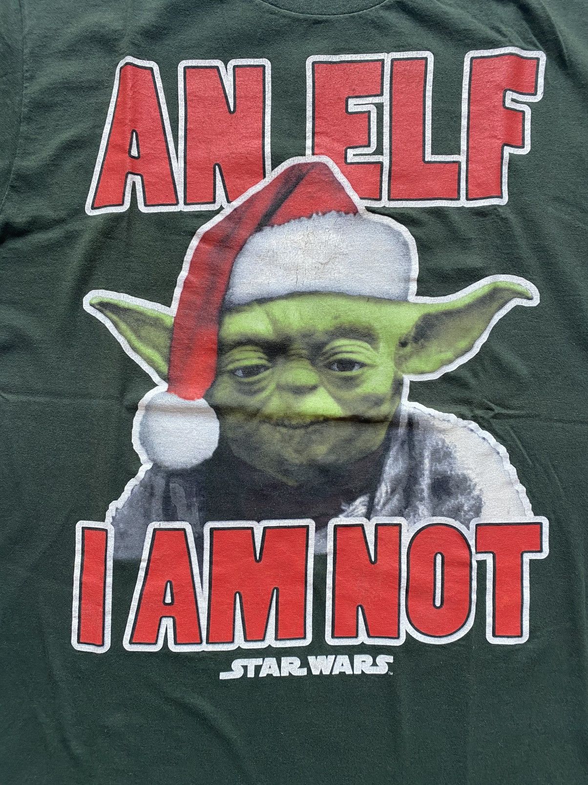 Star Wars × Vintage YODA CHRISTMAS 'AN ELF I AM NOT Size US M / EU 48-50 / 2 - 2 Thumbnail