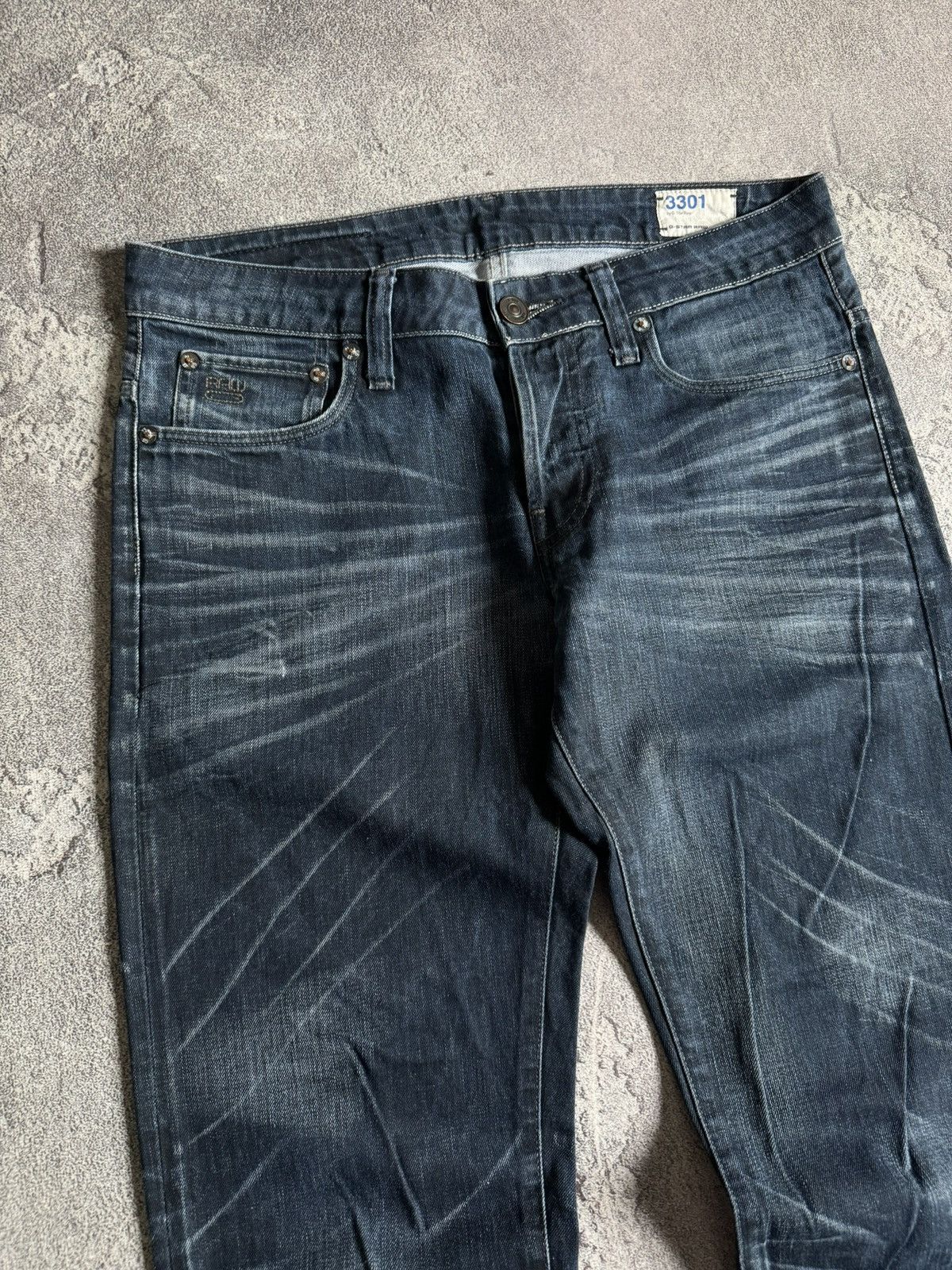 G-Star G star raw 31/32 3301 low tapered denim pants jeans trousers Size US 31 - 8 Thumbnail