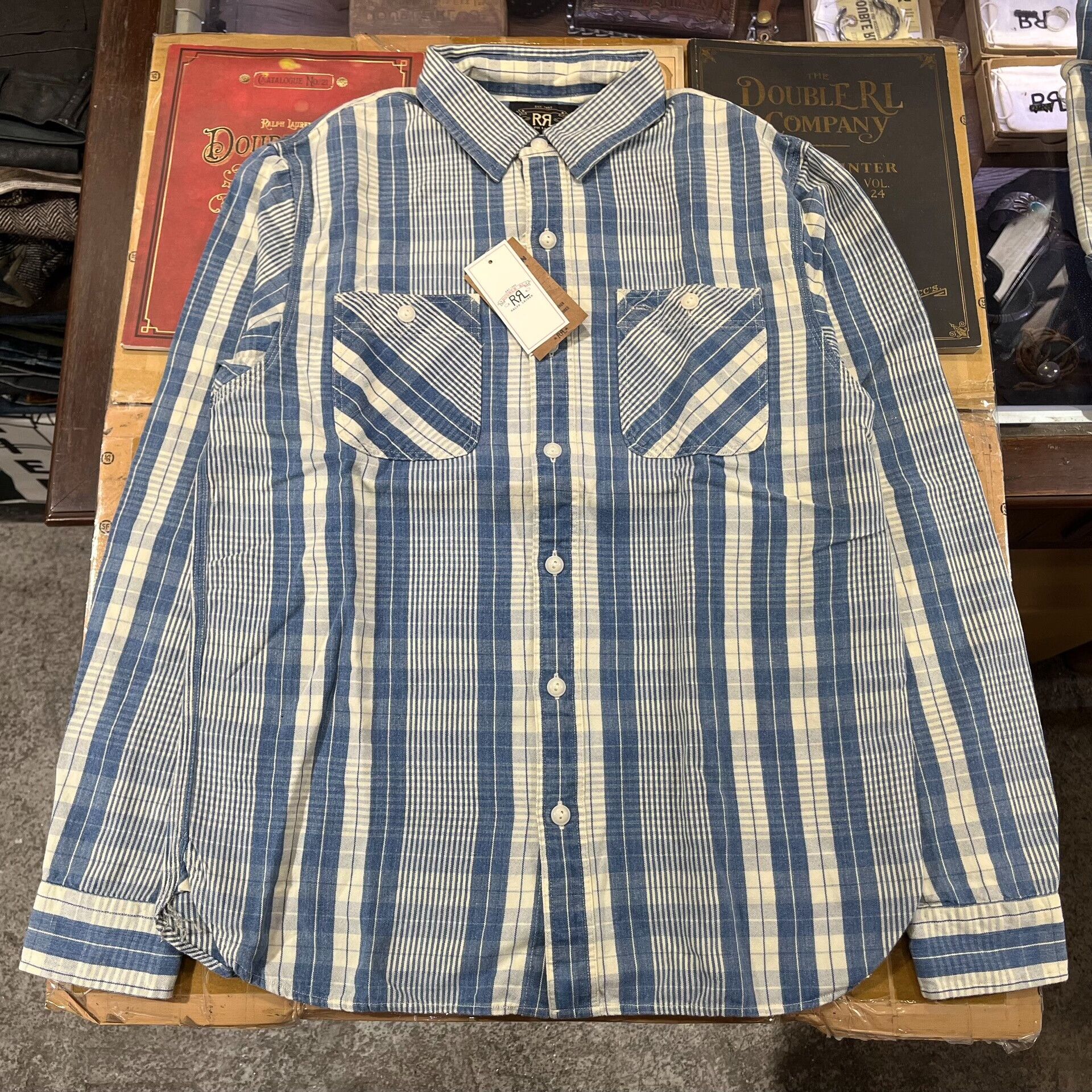 RRL Ralph Lauren RRL Striped Shirt by Ralph Lauren Size US M / EU 48-50 / 2 - 1 Thumbnail