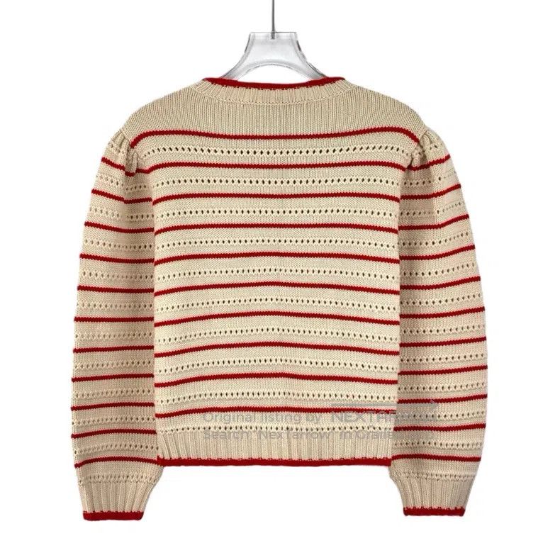 Gucci Gucci Colour-blocked striped double G embroidered wool rou Size M / US 6-8 / IT 42-44 - 2 Thumbnail
