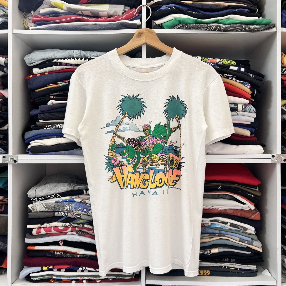 Vintage VTG HANG LOOSE HAWAII TEE Size US S / EU 44-46 / 1 - 1 Thumbnail