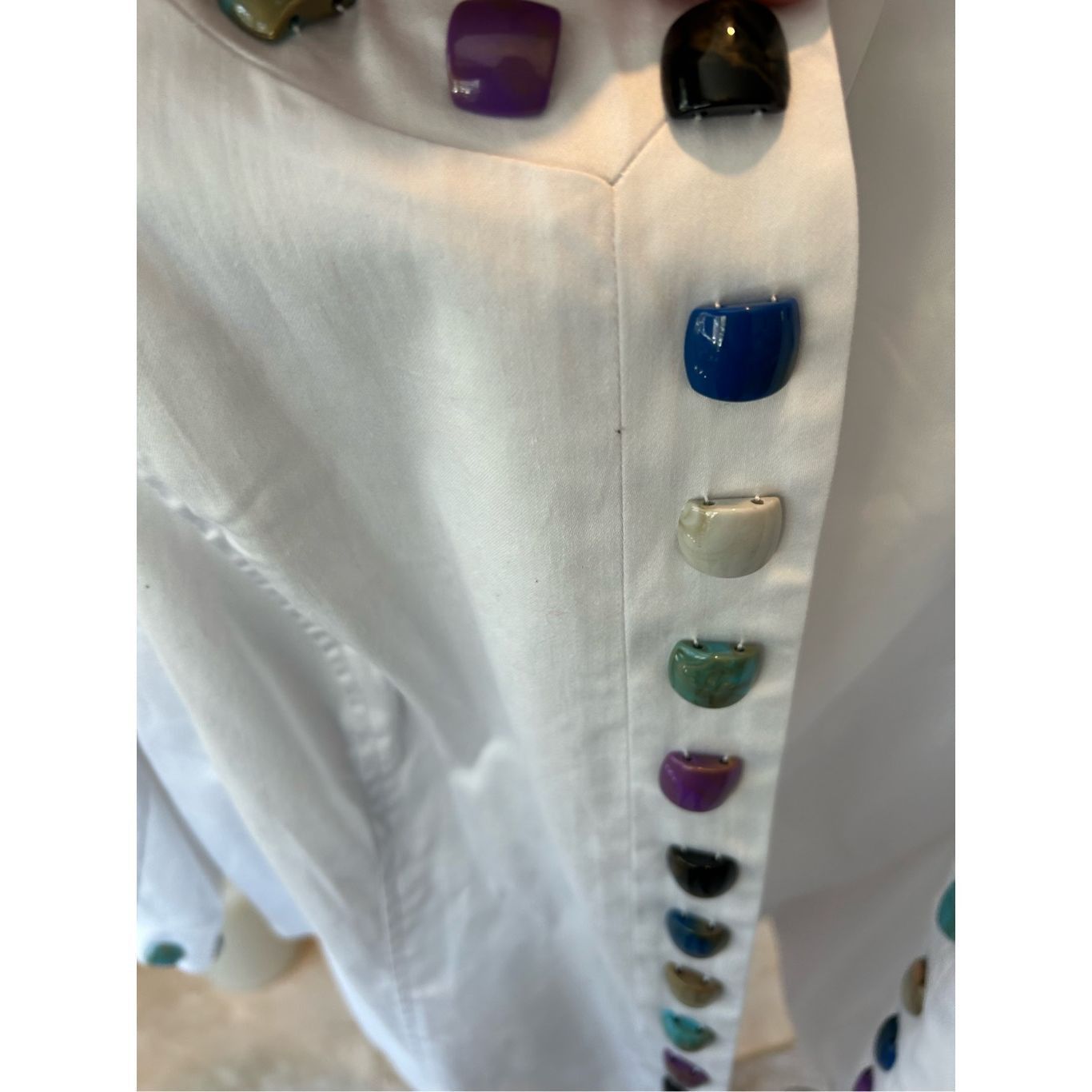 Other DRESSBARN Women’s PLUS SIZE Open Front 22/24 Beaded White Bl Size 3XL / US 20-22 - 6 Thumbnail