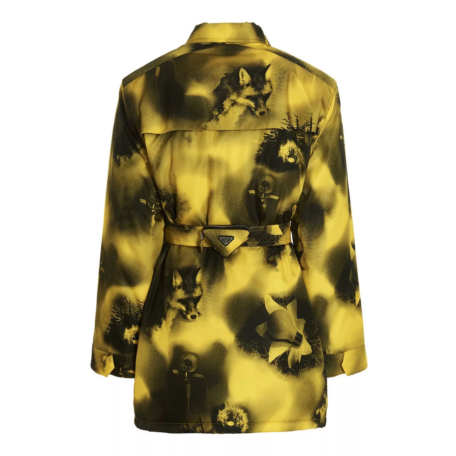 Prada PRADA Re-Nylon Yellow Oversized Parka Jacket New & Authentic Size US M / EU 48-50 / 2 - 2 Thumbnail