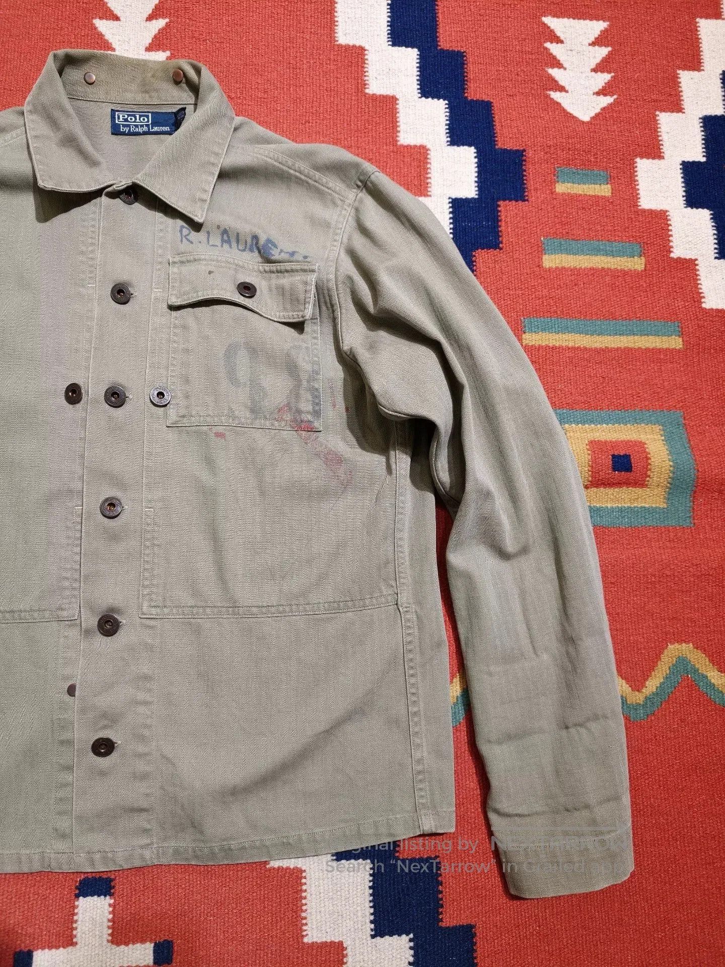 RRL Ralph Lauren Polo Ralph Lauren WWII USMC HBT P44 Jacket. Size US S / EU 44-46 / 1 - 4 Thumbnail