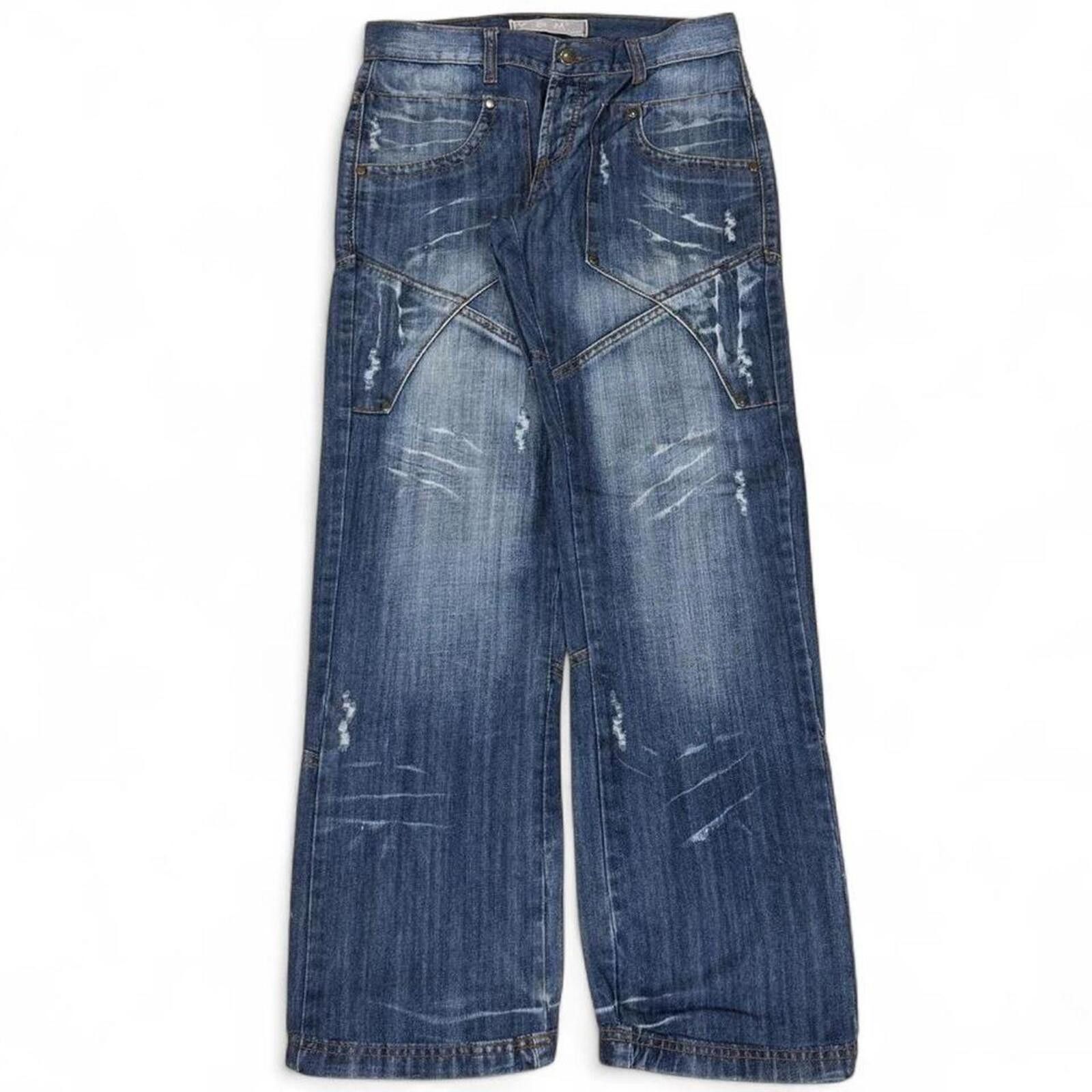 Other Y2K Style Kosmo Lupo Designer unique work denim jeans Size 31" - 2 Thumbnail
