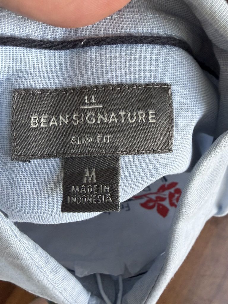 L.L. Bean Blue Cotton Button down shirt SZ M Size US M / EU 48-50 / 2 - 3 Thumbnail