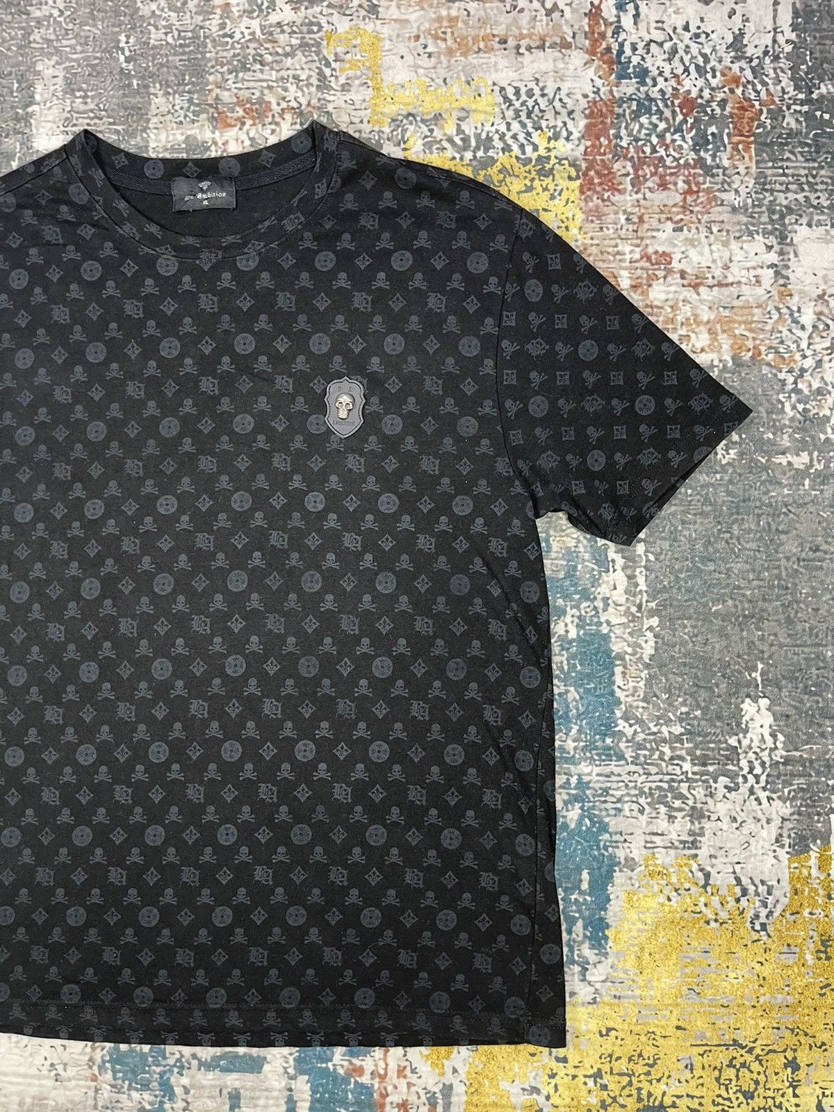 Beauty Beast Be Ambition Skull Full Printed All Over Back Hit Shirt Size US XL / EU 56 / 4 - 4 Thumbnail