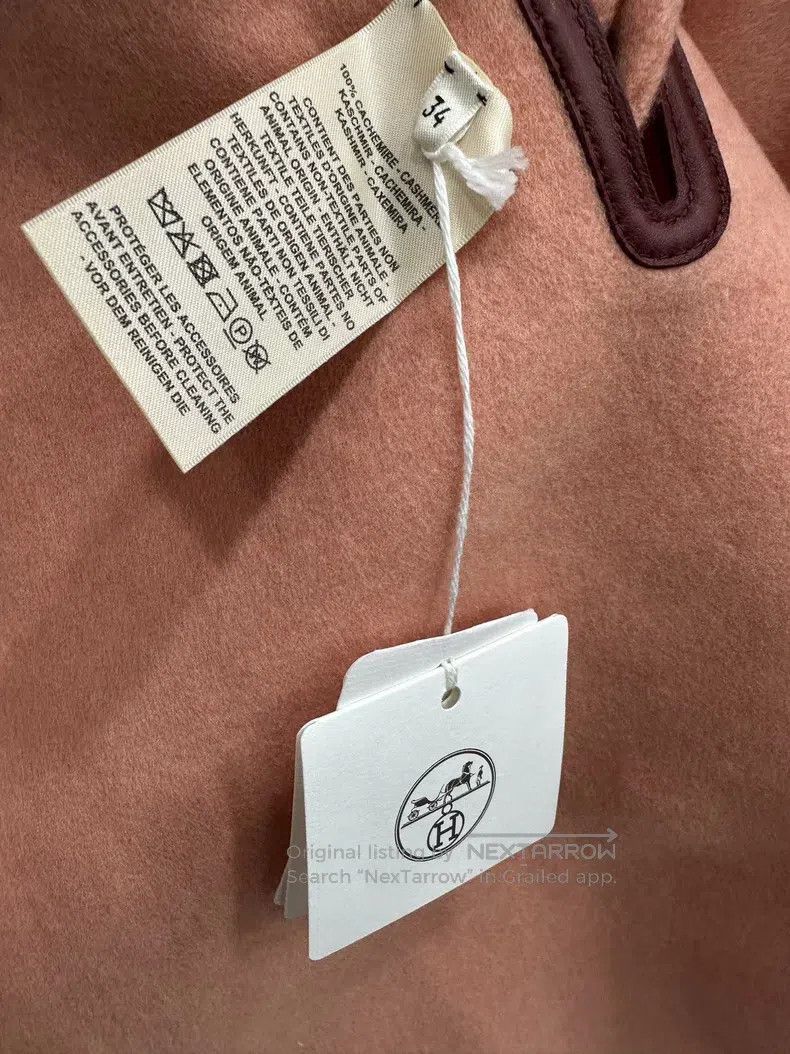 Hermes Hermes Pink Cashmere Cloak Jacket Size XXS / US 00 / IT 34 - 4 Thumbnail