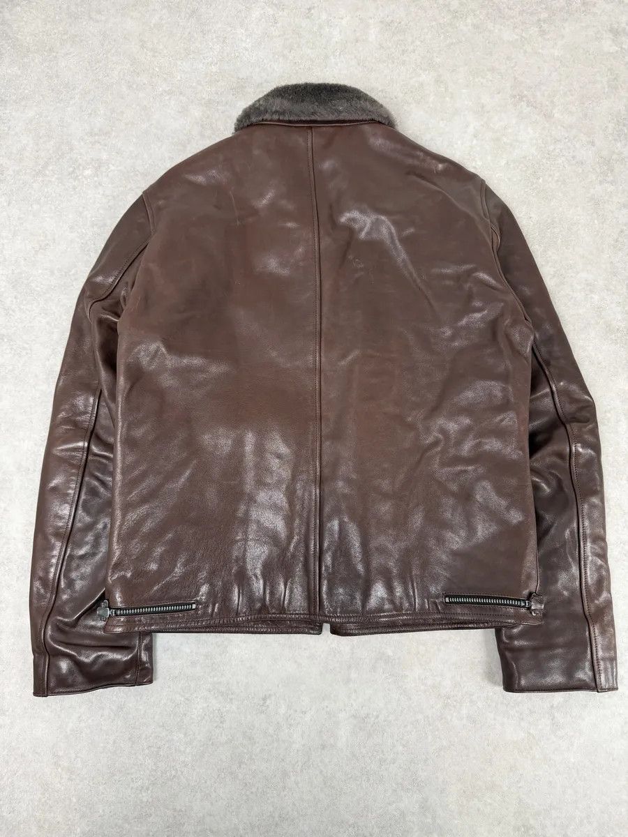 Dolce & Gabbana 2010s Dolce & Gabbana Brown Premium Leather Jacket Size US L / EU 52-54 / 3 - 2 Thumbnail