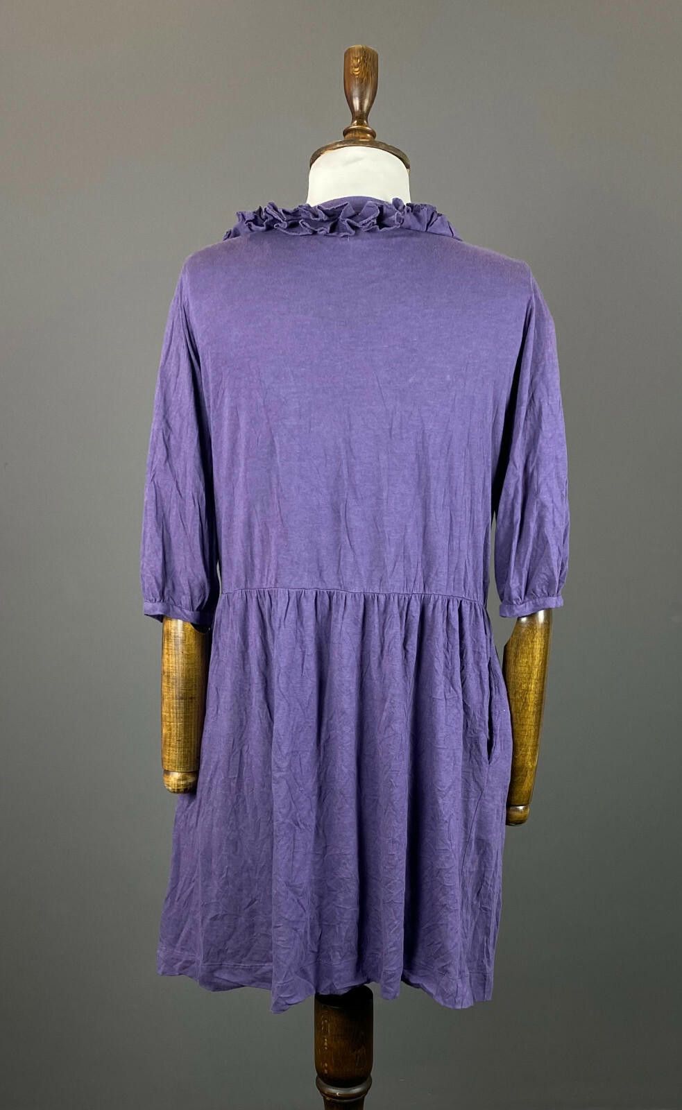 Designer Ladies See by Chloe Purple Open Front A-Line Dress Size 10 Size L / US 10 / IT 46 - 6 Thumbnail