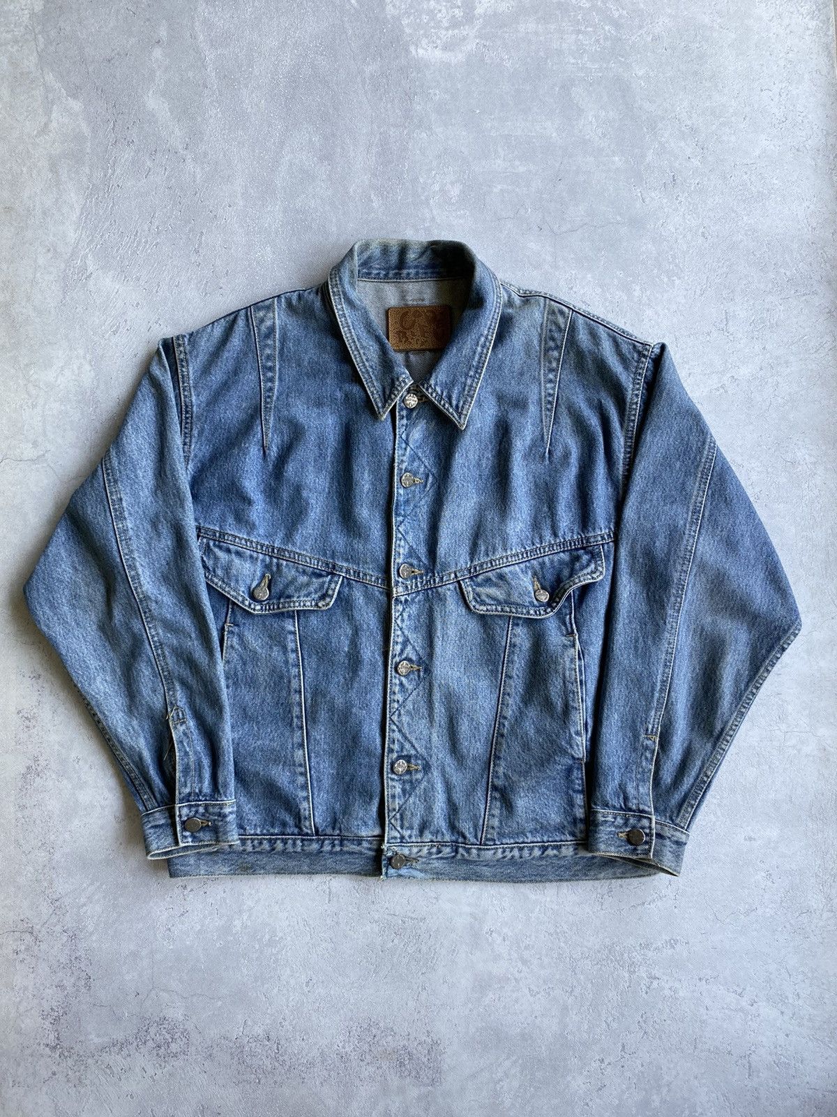 image of Vintage Code Bleu Japan Denim Jacket Size L in Blue, Men's