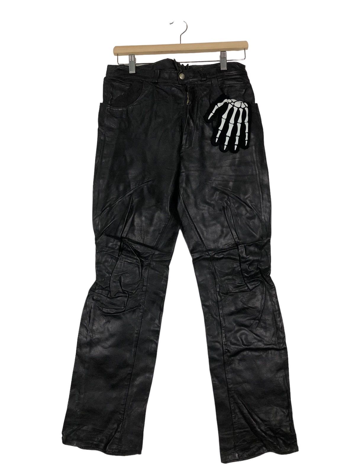 Genuine Leather 🔥90’s Genuine Leather Racing Pants Issey Miyake Japan Size US 30 / EU 46 - 1 Thumbnail