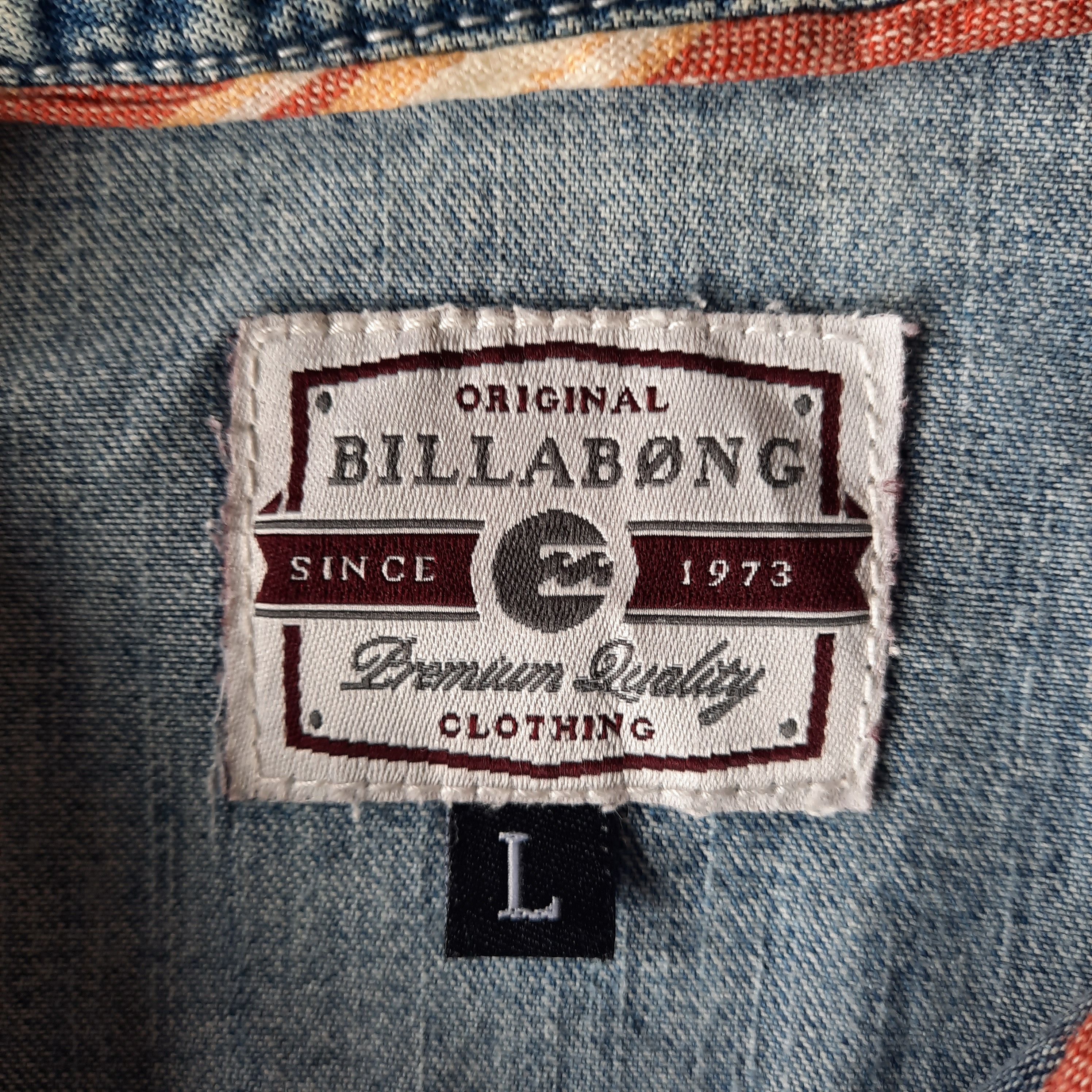 Billabong 💥 Billabong cowboy style snap button western denim shirt Size US M / EU 48-50 / 2 - 3 Thumbnail
