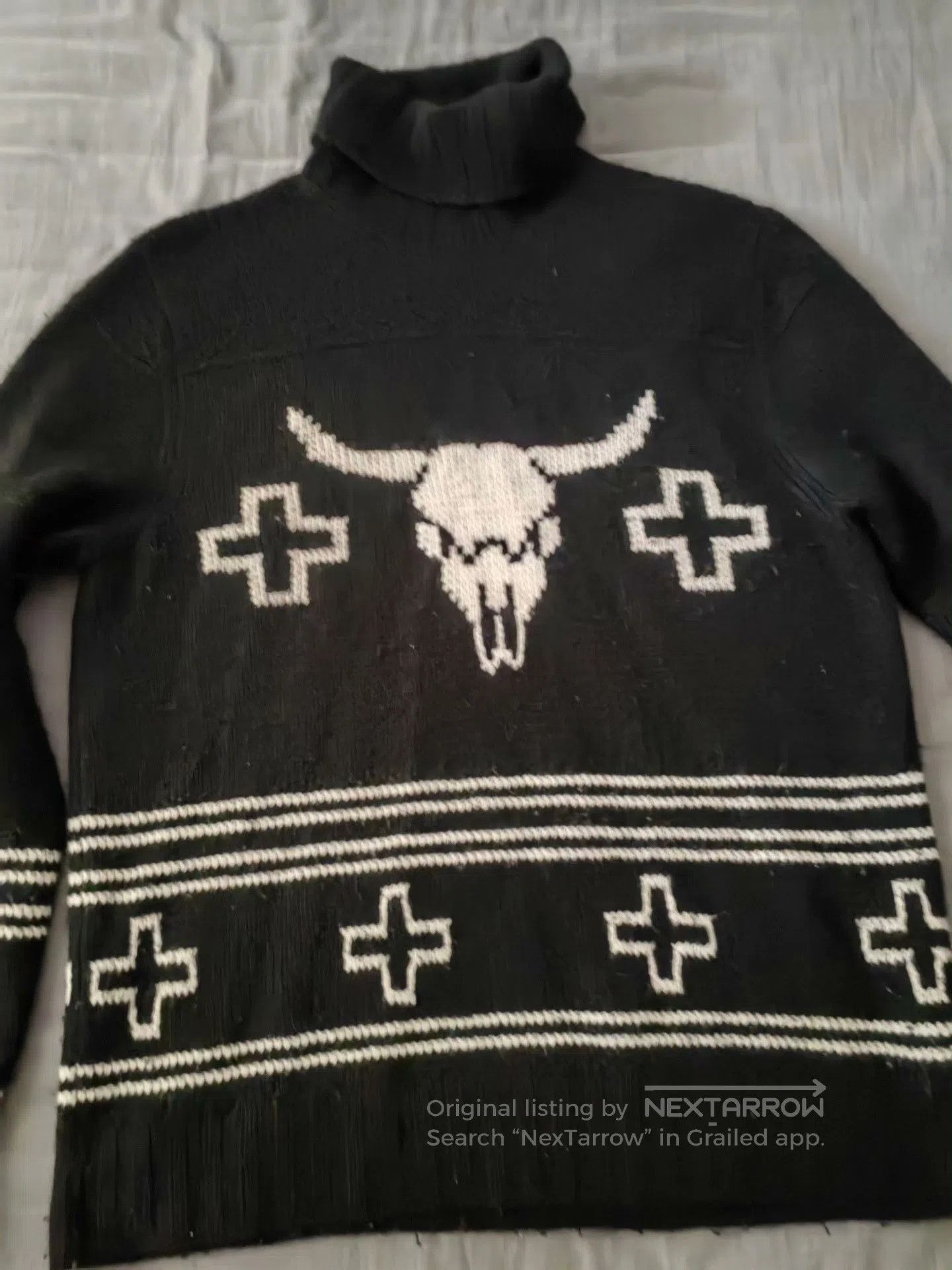 Ralph Lauren Purple Label Ralph Lauren Purple Label Western Bullhead Cashmere Sweater Size US L / EU 52-54 / 3 - 2 Thumbnail