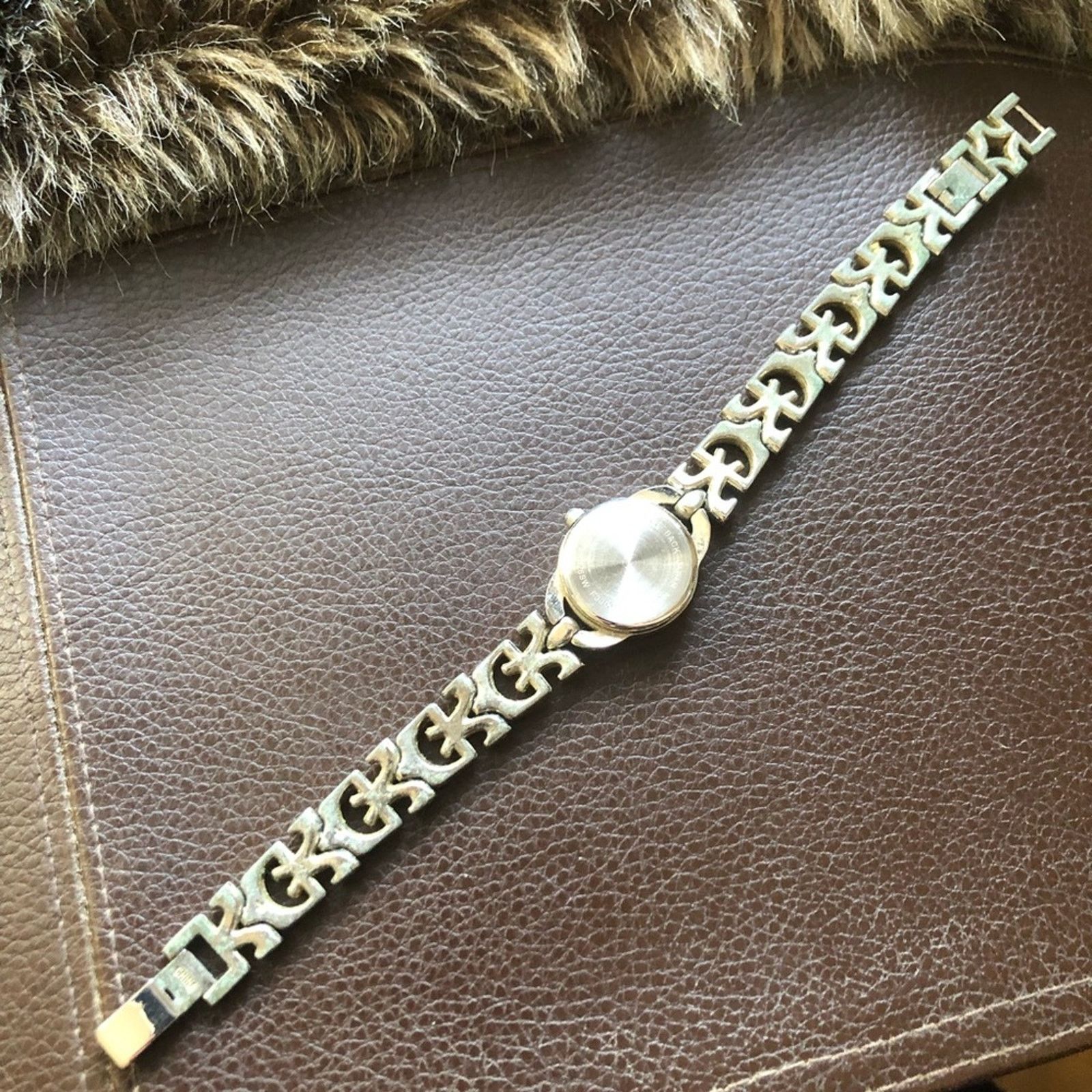 Jewelry Ladies silver tone fancy link bracelet style watch Size ONE SIZE - 3 Thumbnail