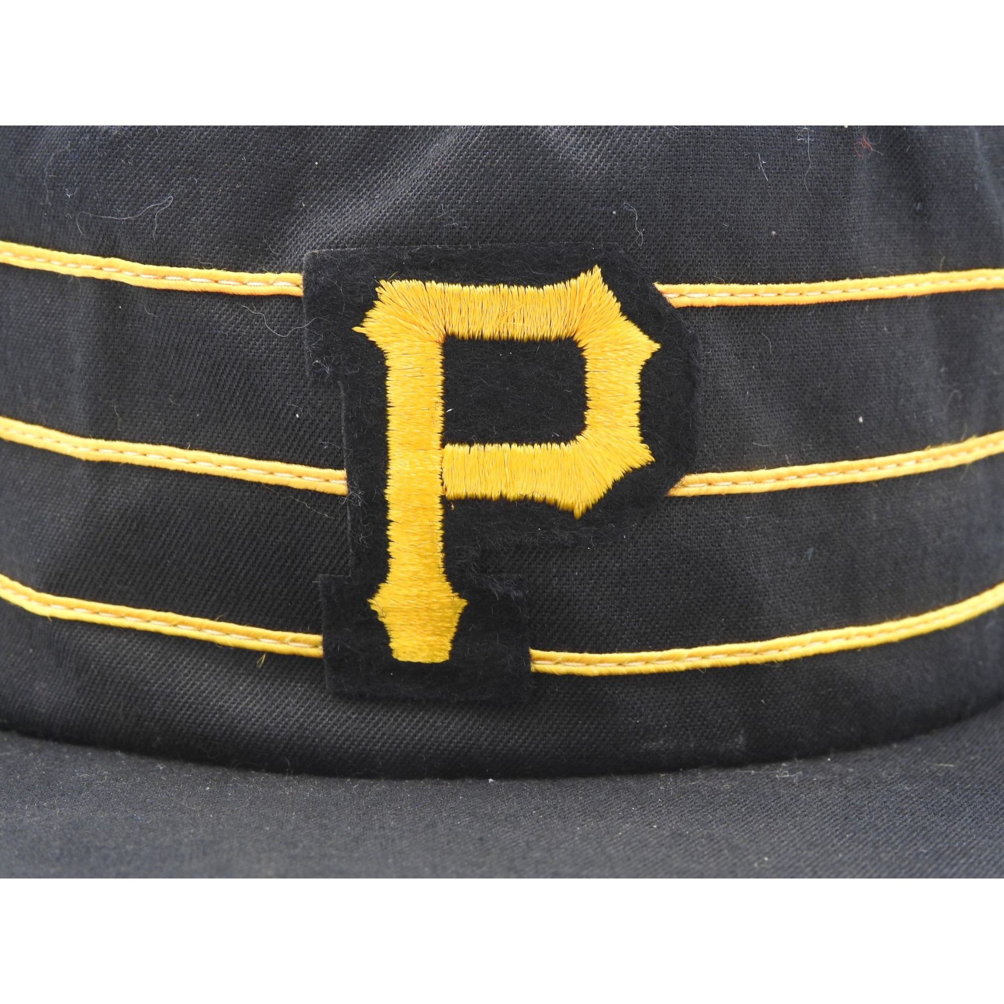 Other Vintage Pittsburgh Pirates Black Pillbox Hat Mens XL USA Hat Size ONE SIZE - 2 Thumbnail