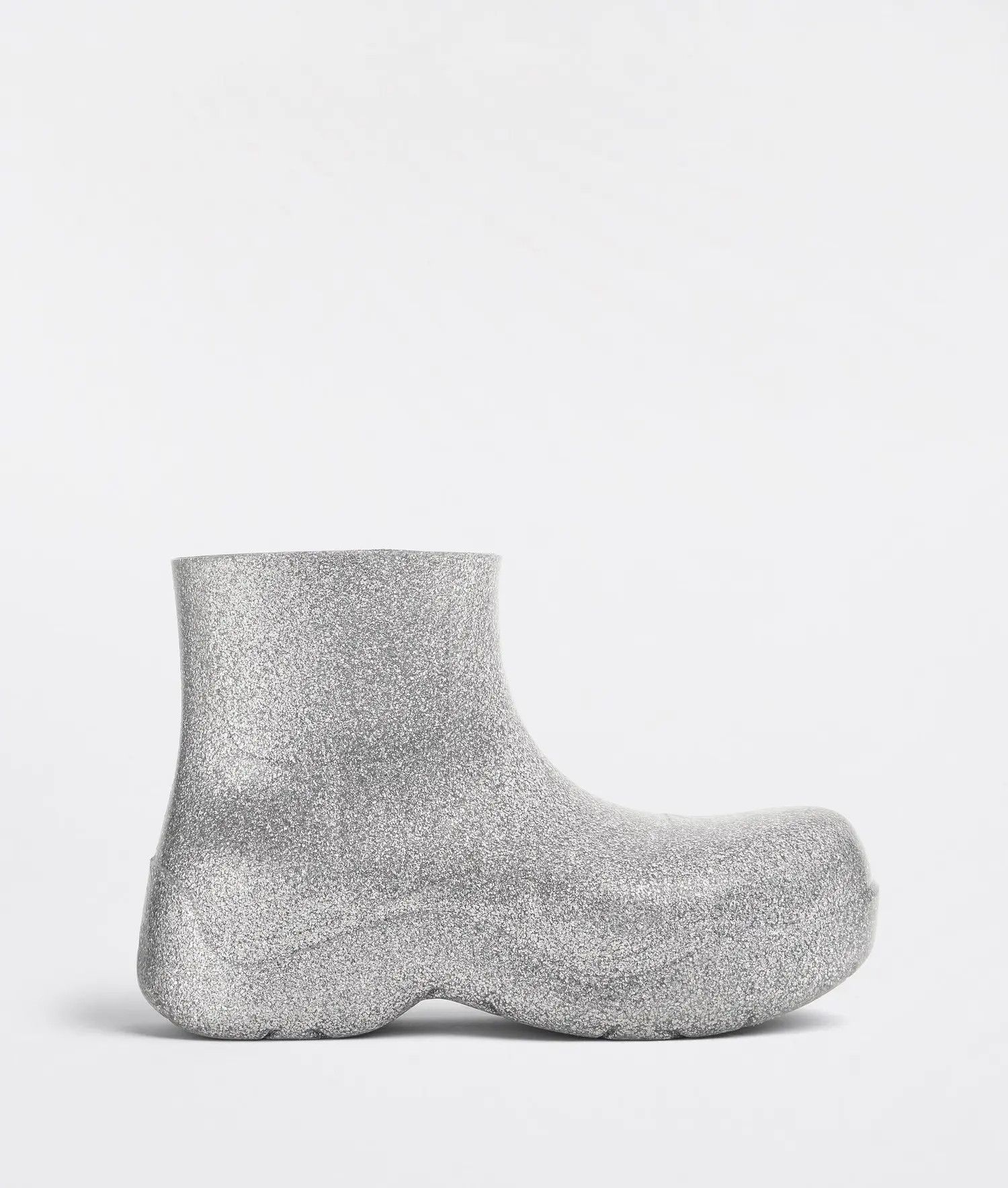 Bottega Veneta o1n1vont1224 Puddle Ankle Boots in Silver Size US 4 / IT 34 - 1 Thumbnail