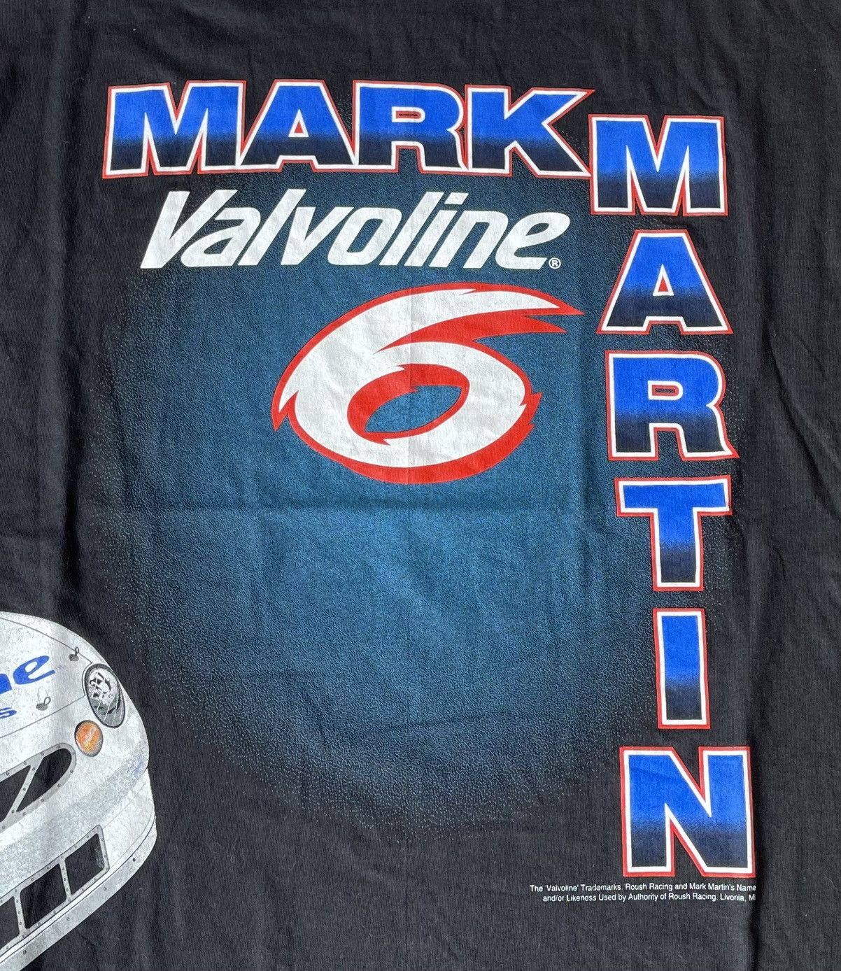 90s Stedman Nascar Mark Martin #6 Valvoline Racing T Shirt