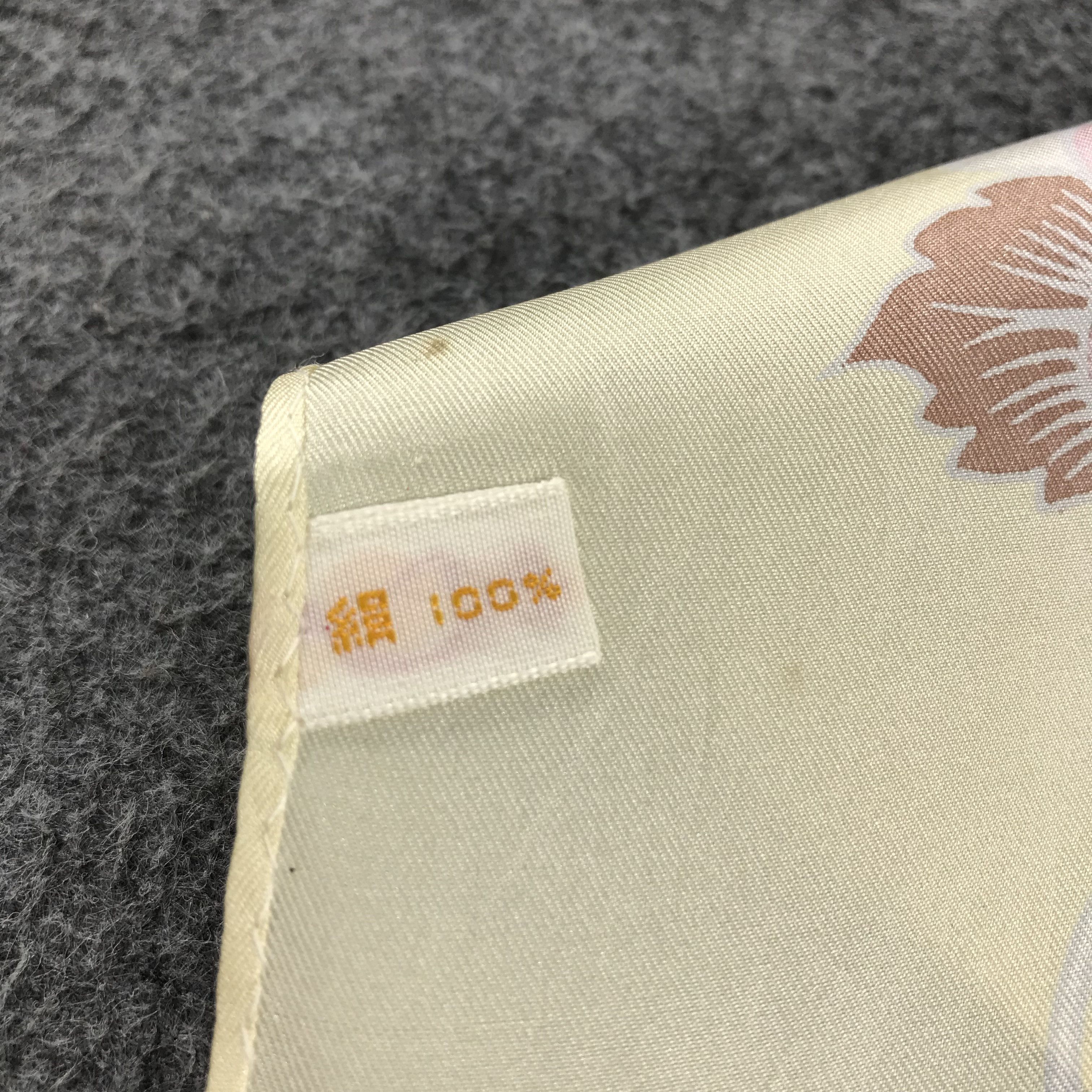 Japanese Brand K. Line Birds Silk Scarf M159 Size ONE SIZE - 7 Thumbnail