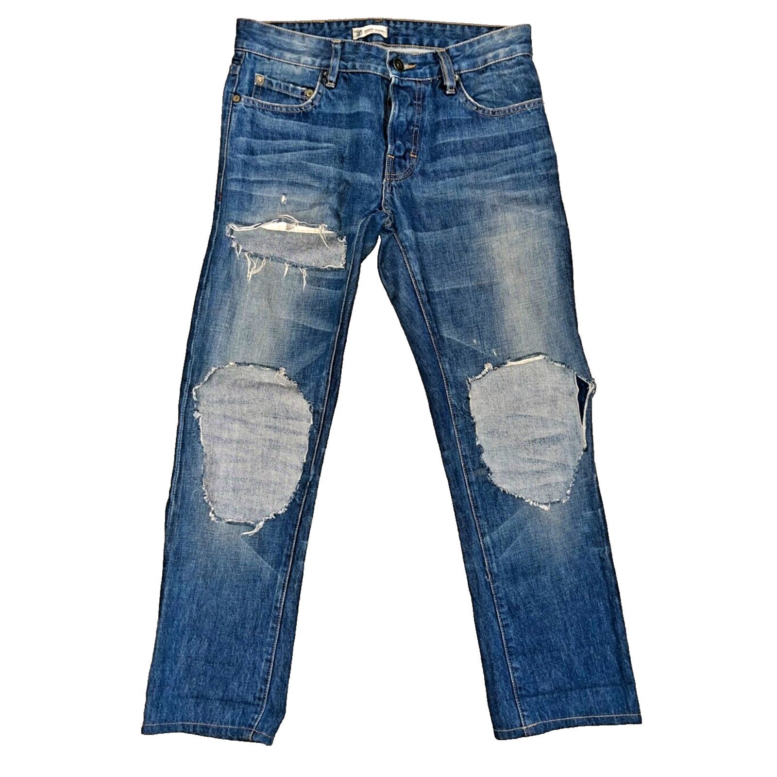 Norman Russell Norman Russell Selvedge Denim Jeans USA Straight Fit 27x28 Size US 27 - 3 Thumbnail