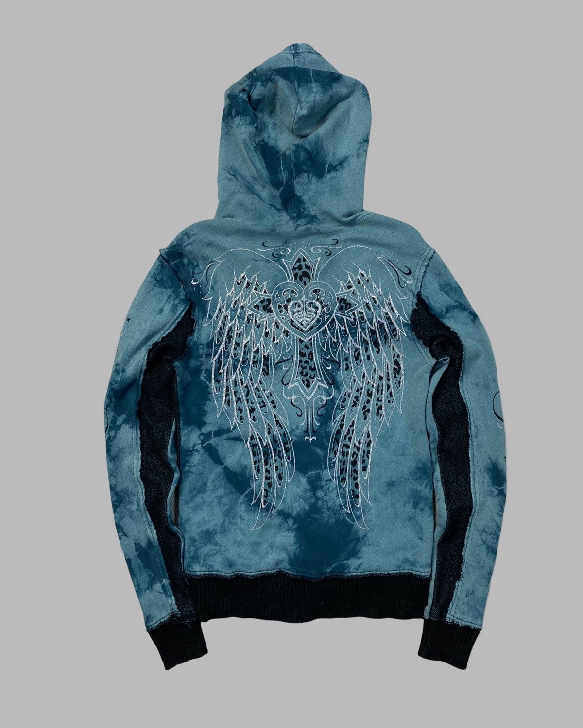 Affliction VNT Y2K Sinful Affliction Style Avant Gard Zip Hoodie Jacket Size L / US 10 / IT 46 - 1 Thumbnail