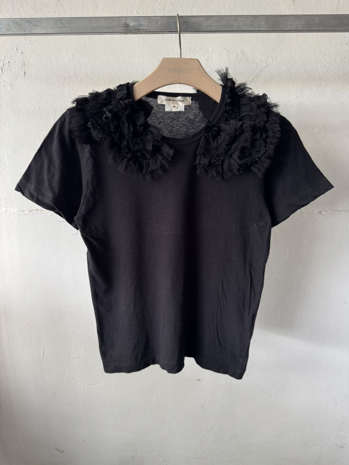 Vintage Comme Des Garcons Frill Floral Design Tee
