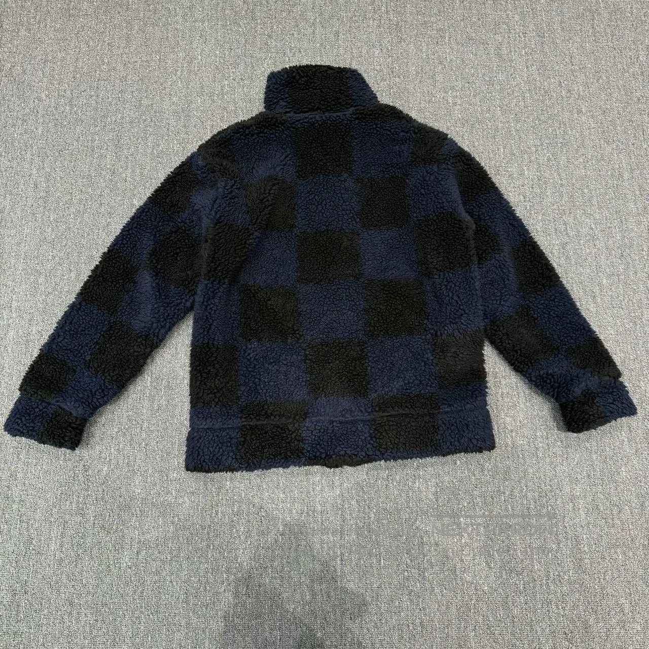 Louis Vuitton blue and black checkered fleece jacket. Size US M / EU 48-50 / 2 - 2 Thumbnail