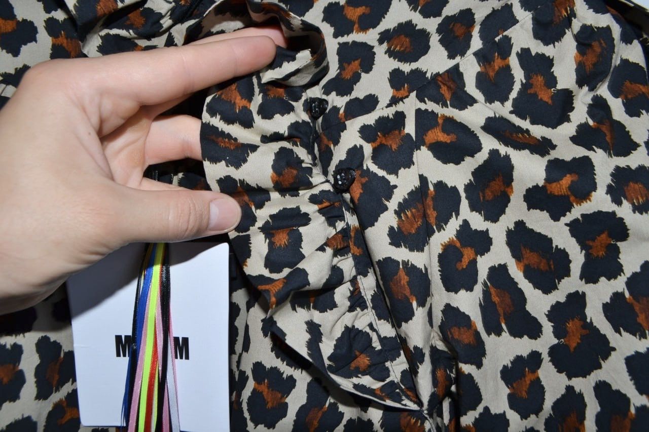 MSGM MSGM Milano Blusa/Blouse Shirt Leopard Womens Size 40 NEW Size M / US 6-8 / IT 42-44 - 4 Thumbnail