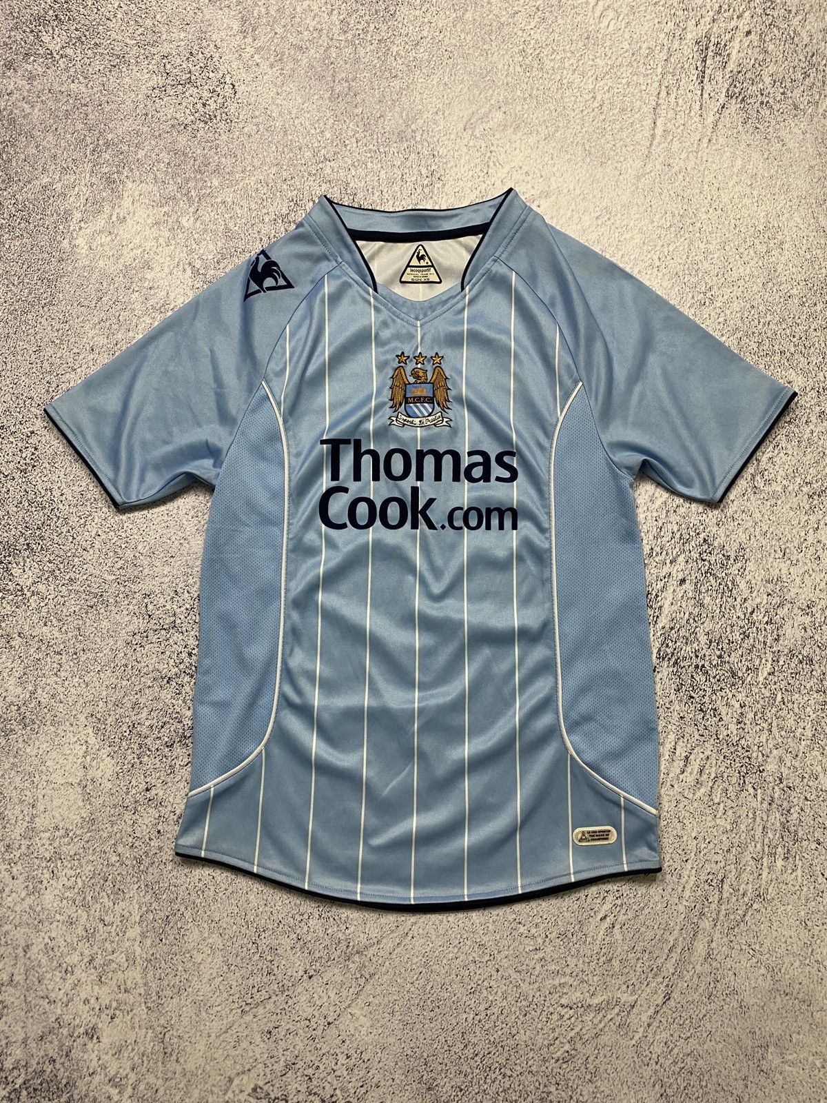 Manchester City 2007 2008 Home Soccer Jersey Football Shirt