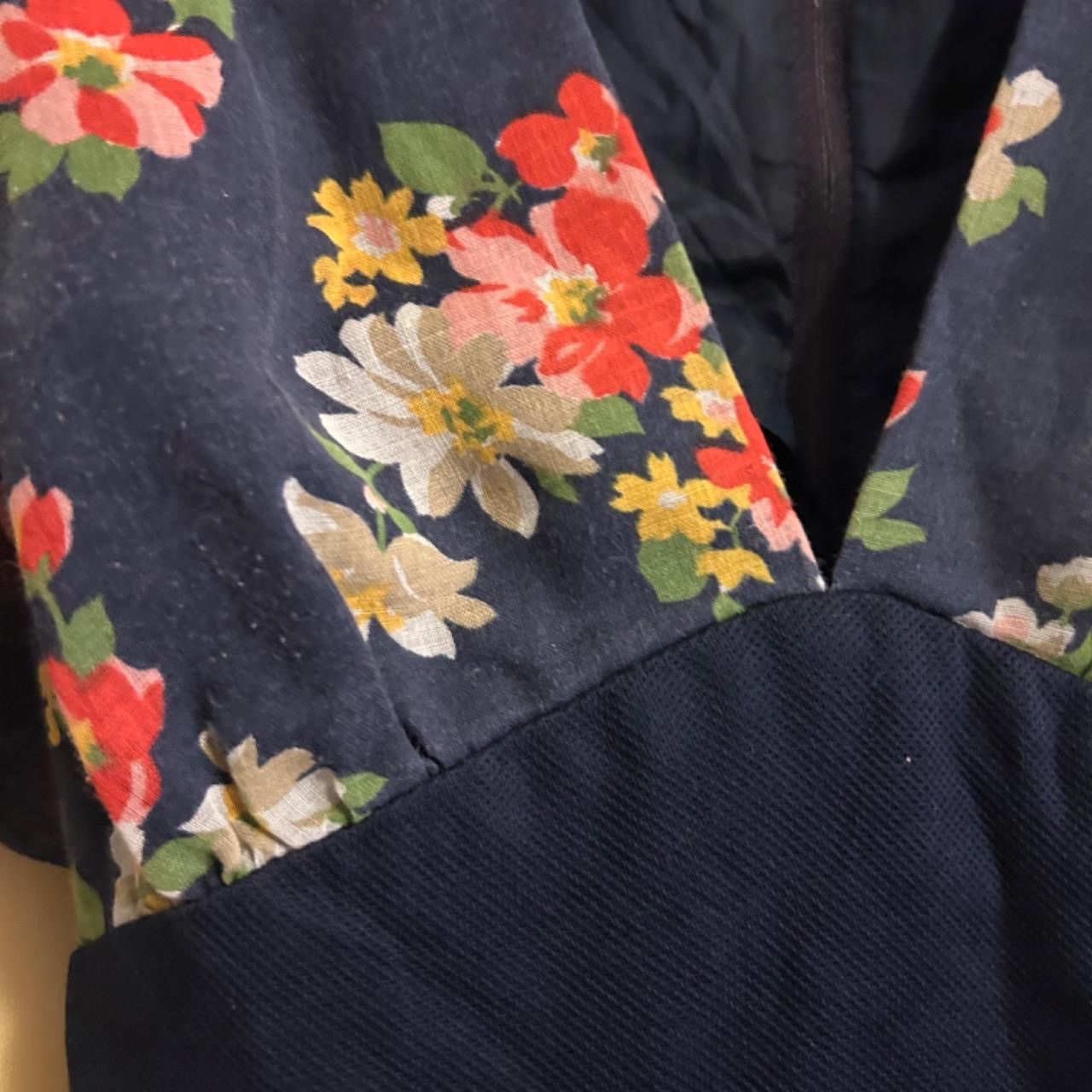 Vintage Real Vintage Arpeja Women's Navy and Blue Dress Size XS / US 0-2 / IT 36-38 - 3 Thumbnail