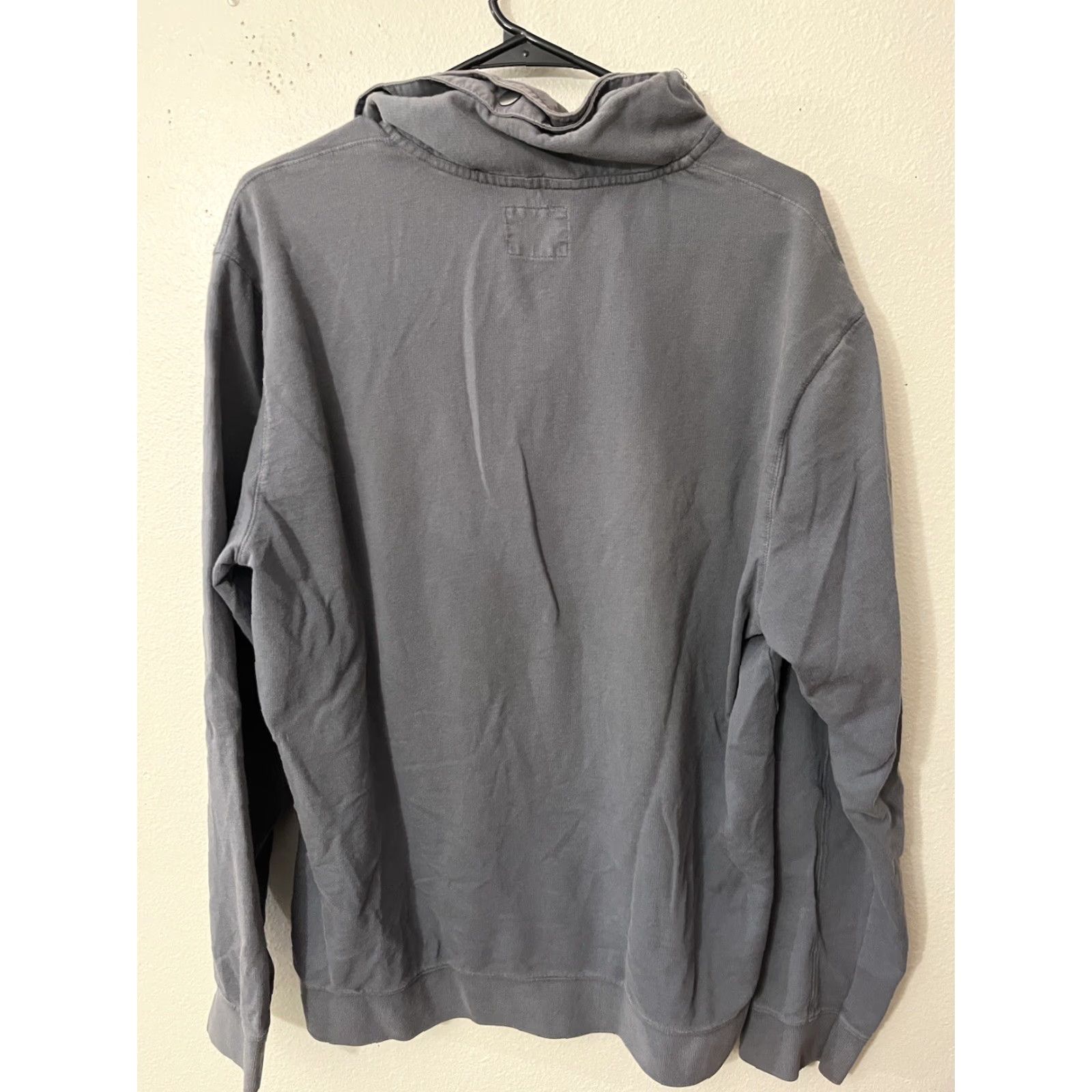 Gap Gap Mens Sweater XL Gray Long Sleeve 1/4 Zip Pullover Casual Basic Crew Neck Fleece Polyester Logo Knit Size US XL / EU 56 / 4 - 3 Thumbnail