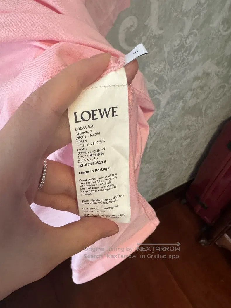 Loewe Loewe Pink Short Sleeve T-Shirt Size S / US 4 / IT 40 - 4 Thumbnail