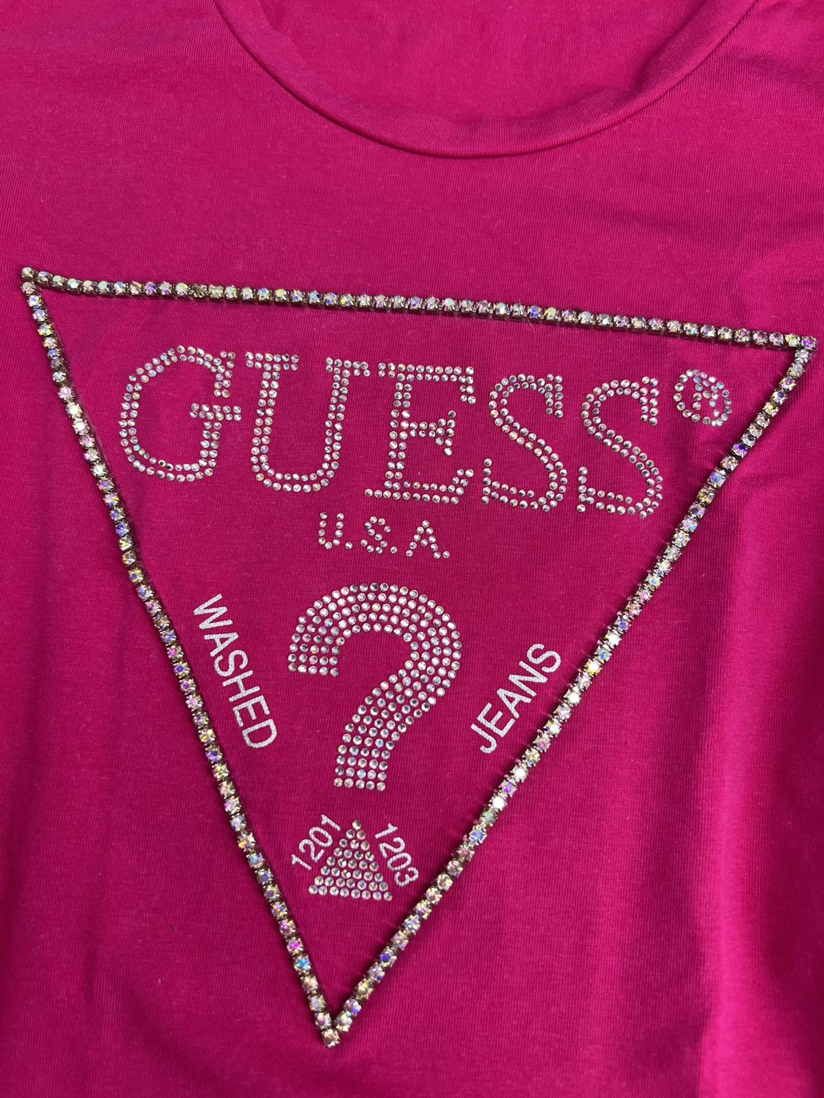 Guess Rózowa koszulka na ramiaczkach GUESS Size XS / US 0-2 / IT 36-38 - 2 Thumbnail