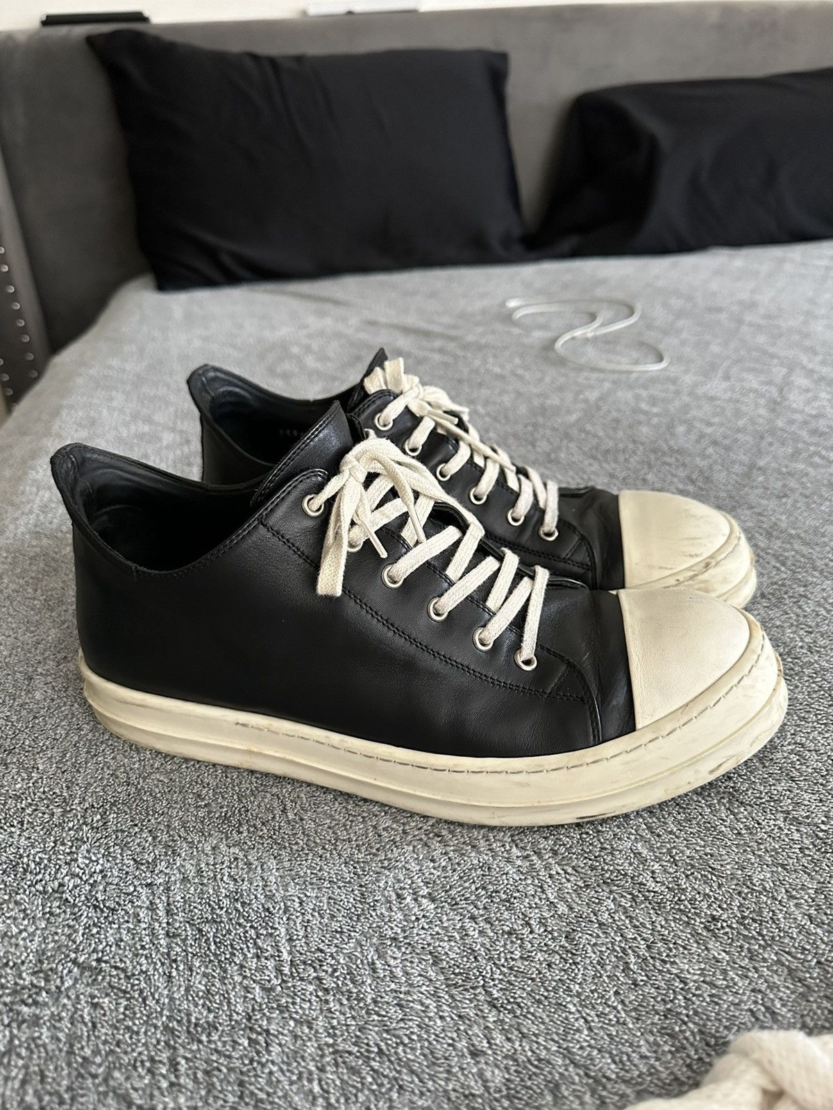 Rick Owens Rick Owens Low Ramones Mainline size 11 sz 44 | Grailed