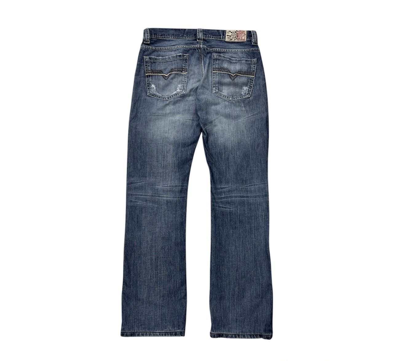 Diesel Vintage 90s Diesel y2k distressed jeans thrashed pants denim Size US 29 - 2 Thumbnail